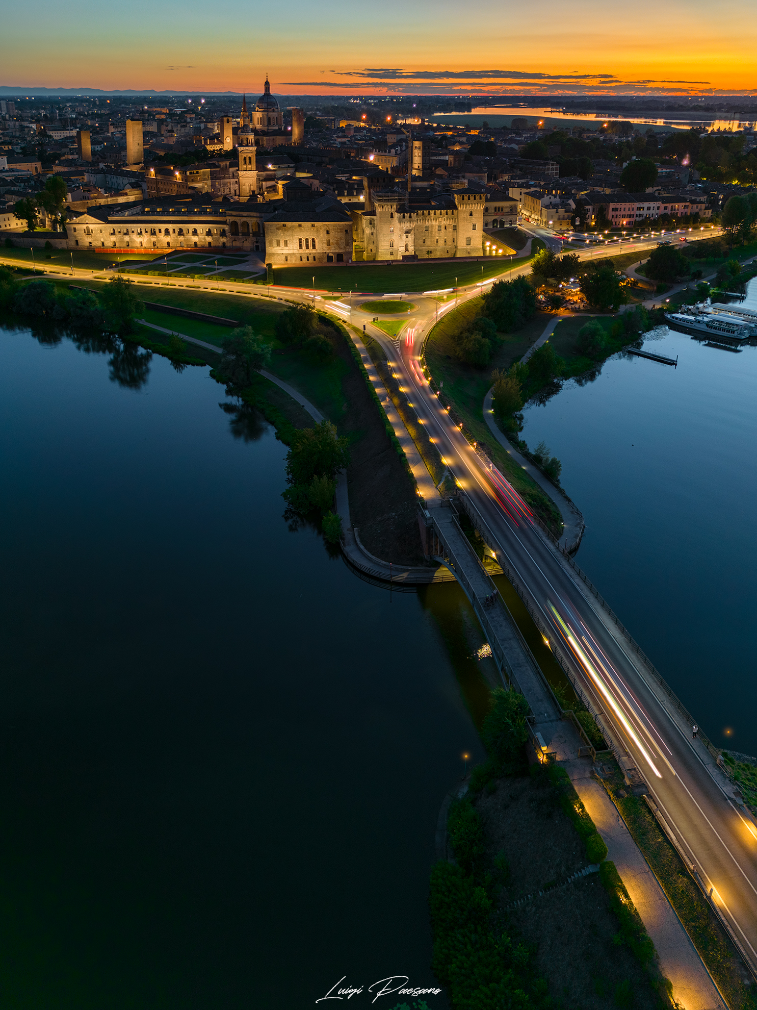 Sunset in San Giorgio Castle