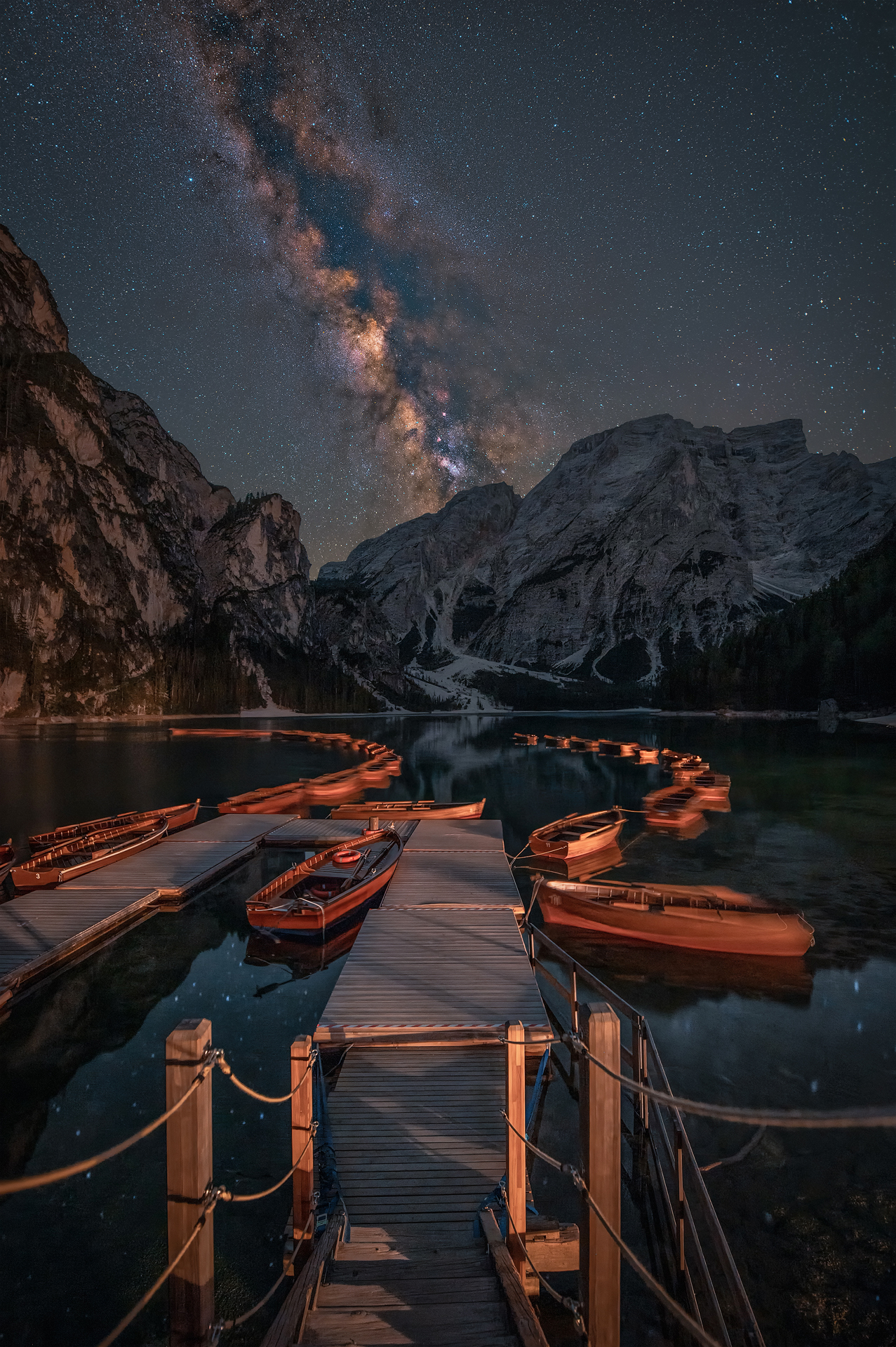 Milky Way over Braies