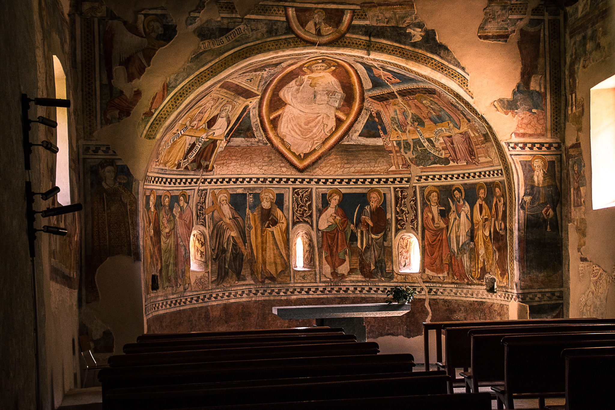 Interior Chapel of San Salvatore (San Damiano Macra