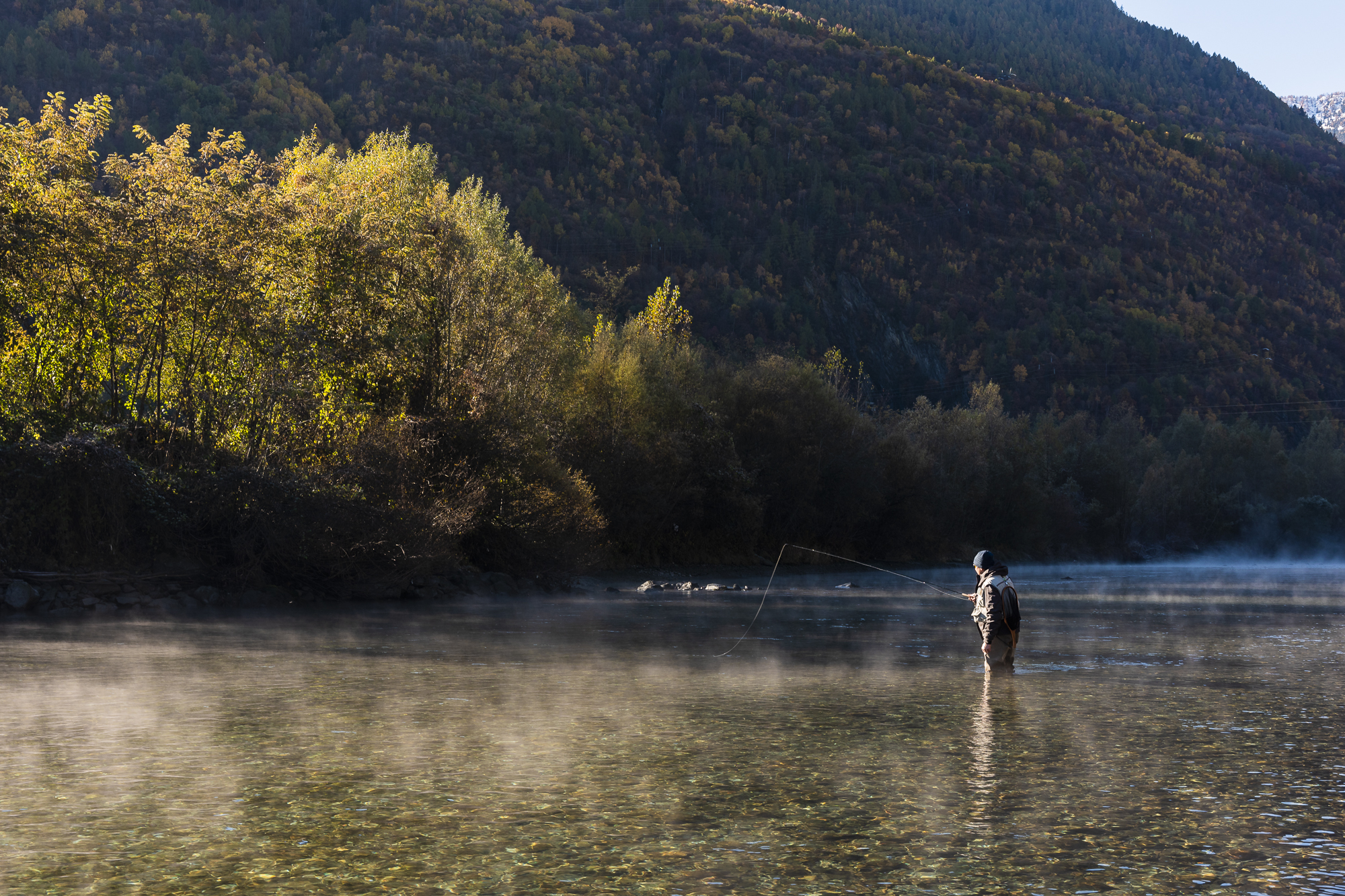 Pesca a mosca in Valtellina