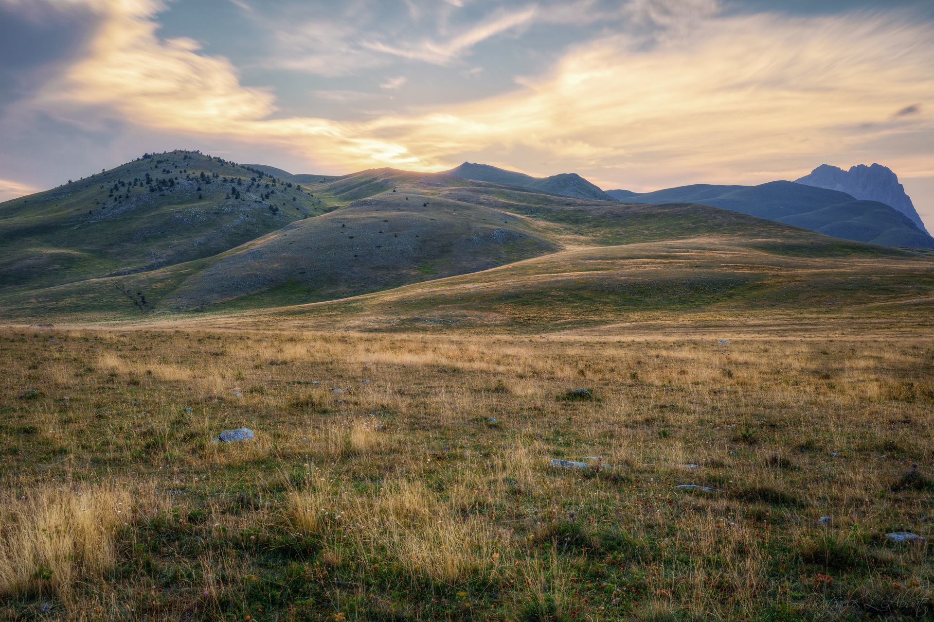 Tramonto a Campo imperatore