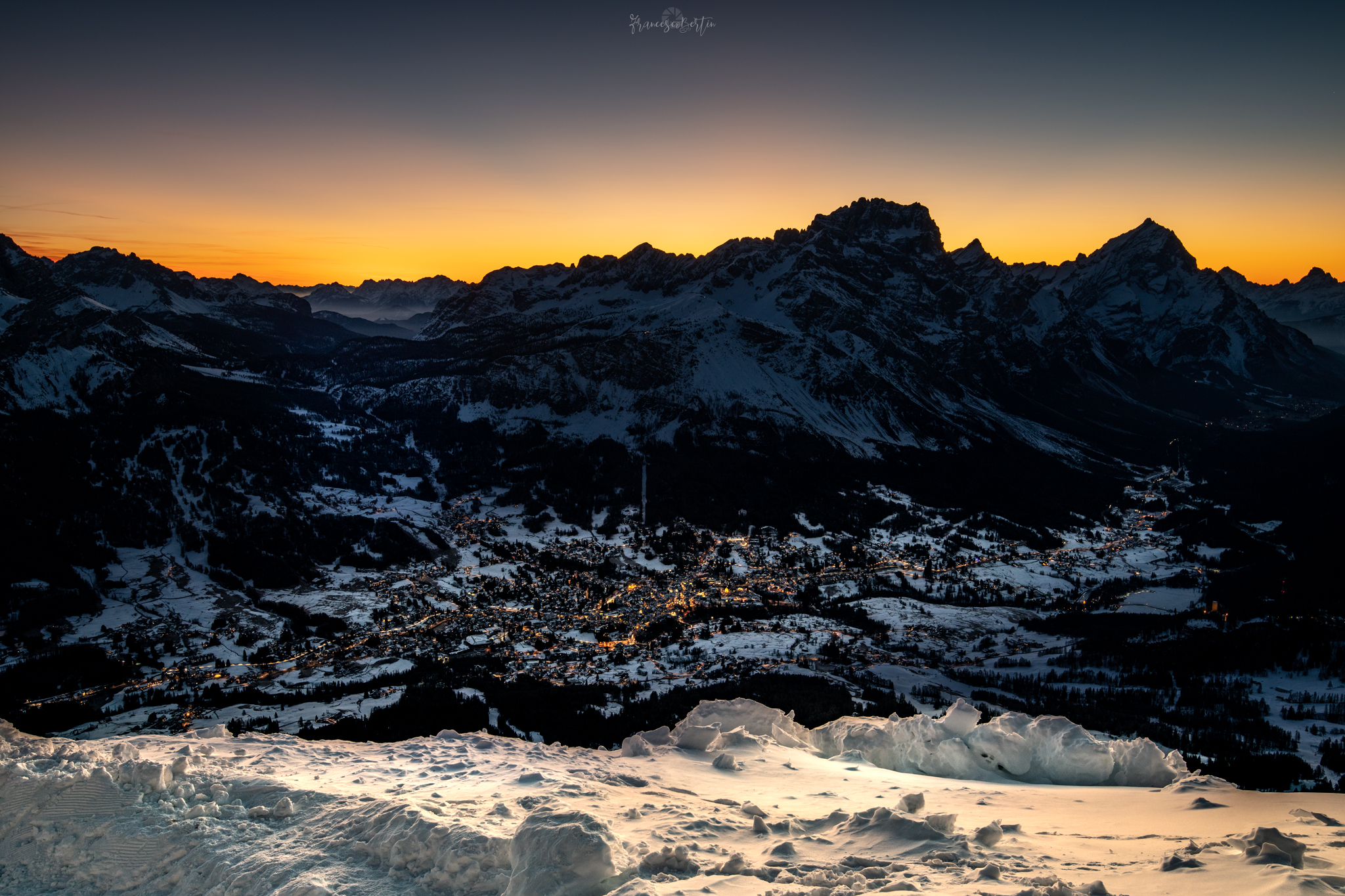 Sunrise over Cortina