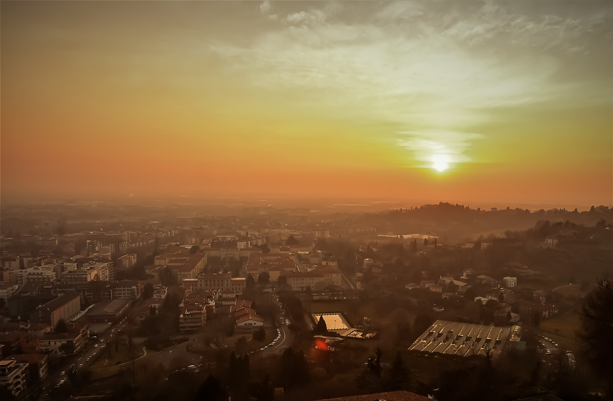 Sunset in Bergamo Alta