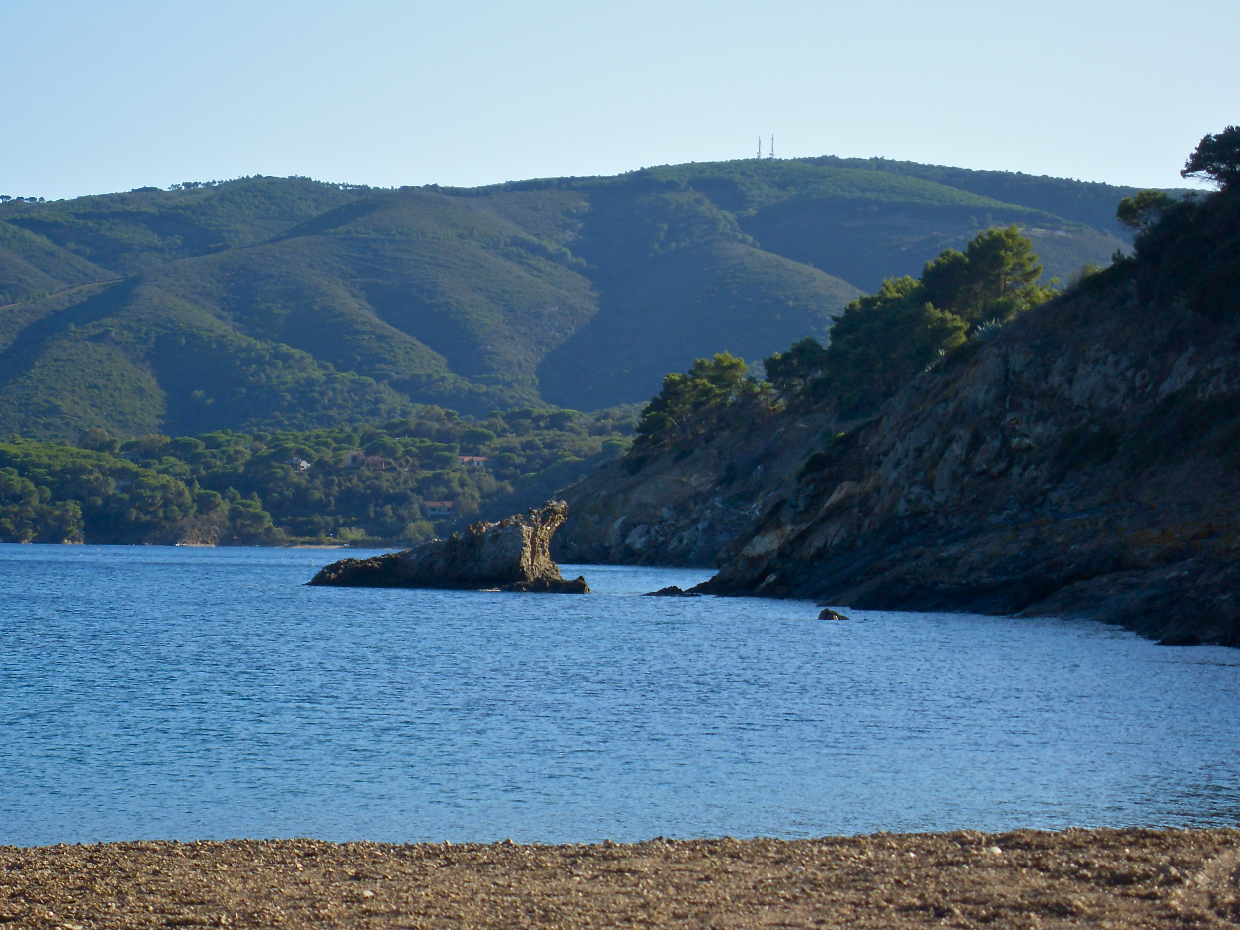Beach of Barbarossa town of Porto Azzurro