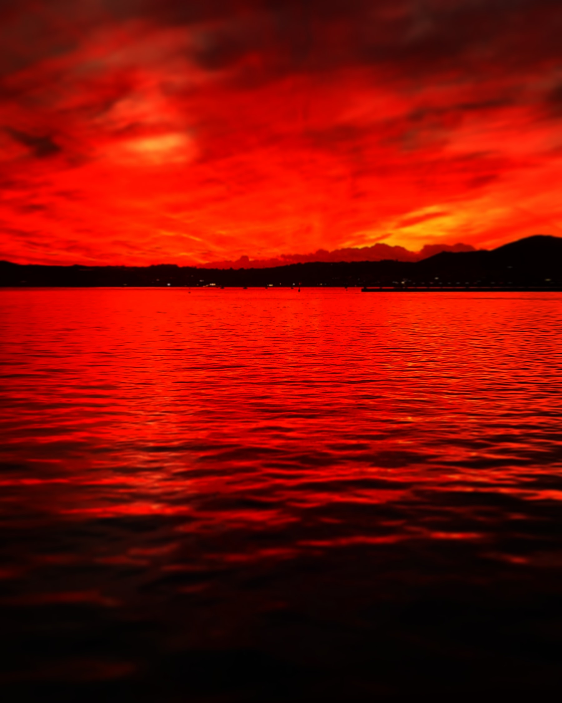 Red in the evening
