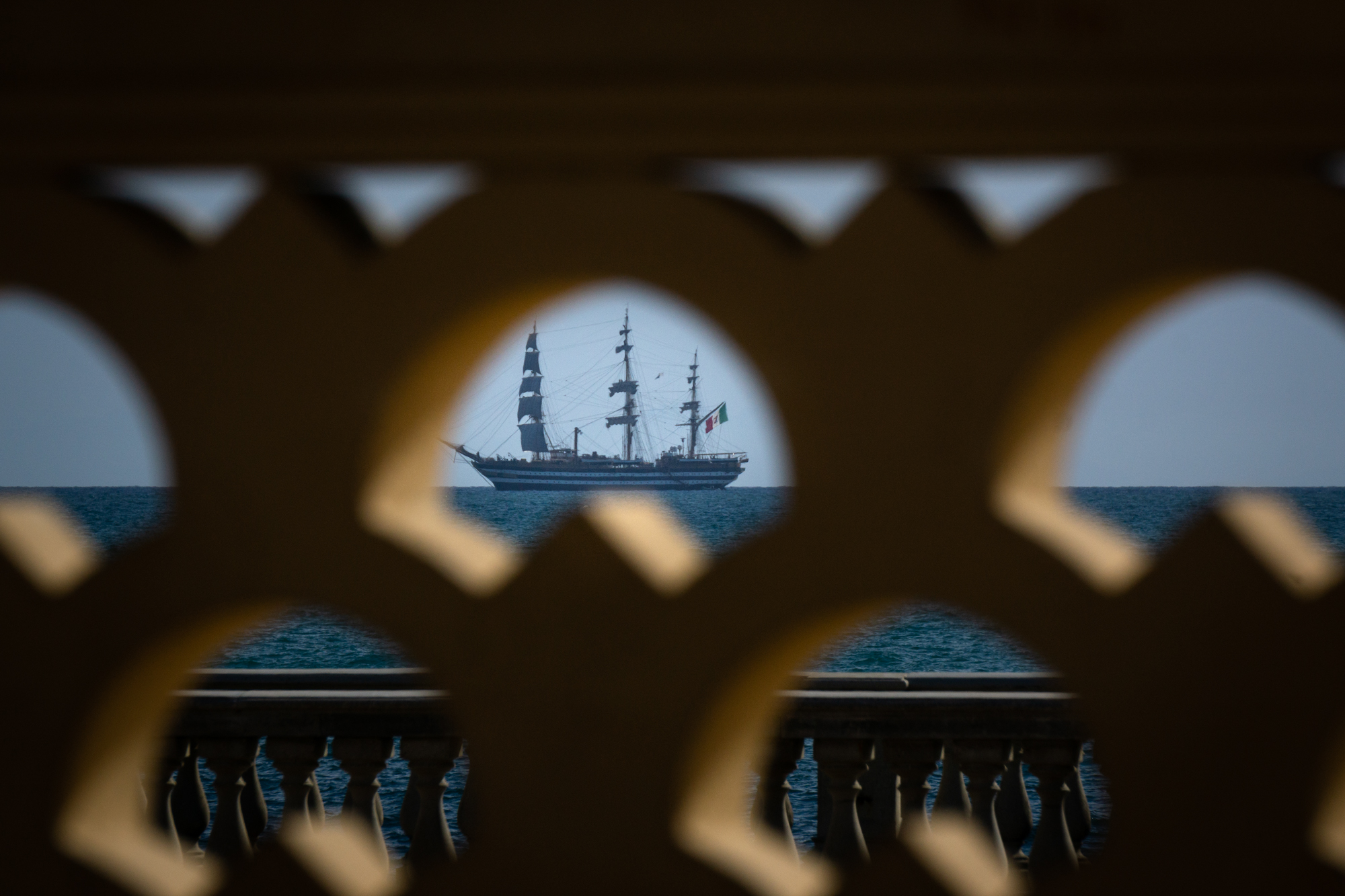 The Vespucci from the gazebo