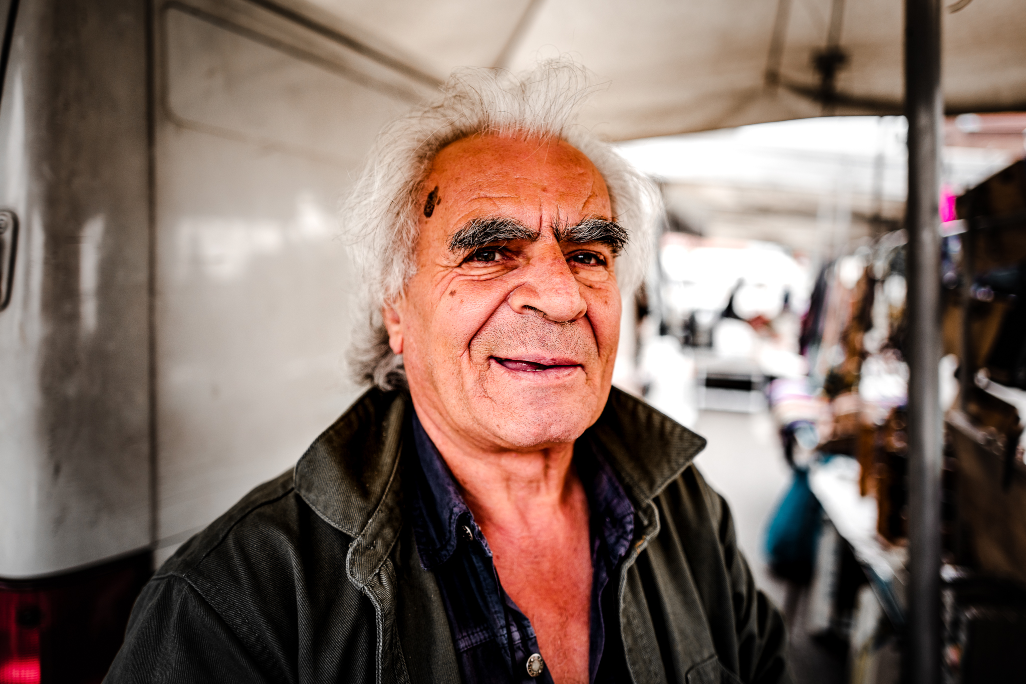 Ritratto al mercato agricolo