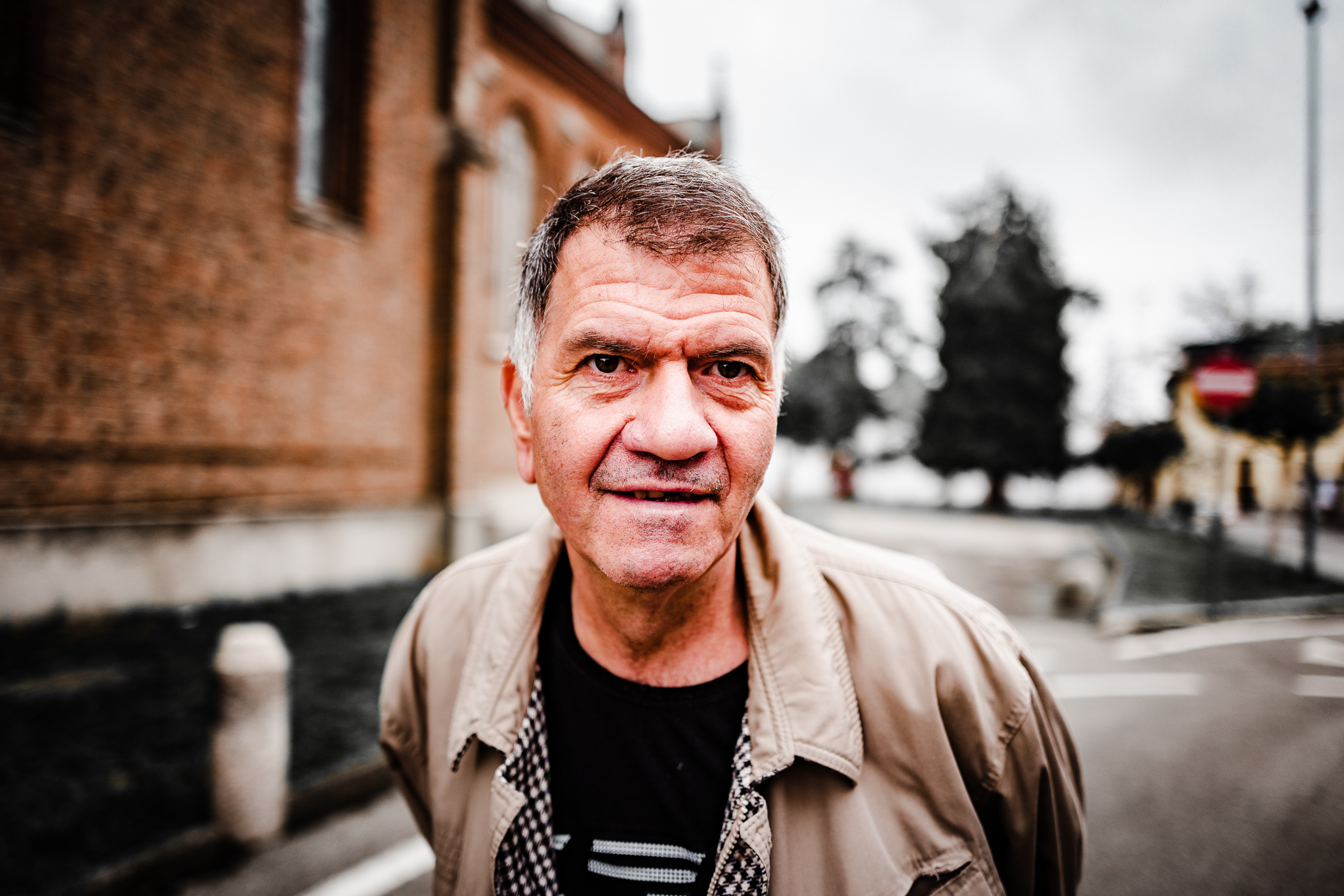 Ritratto al mercato agricolo