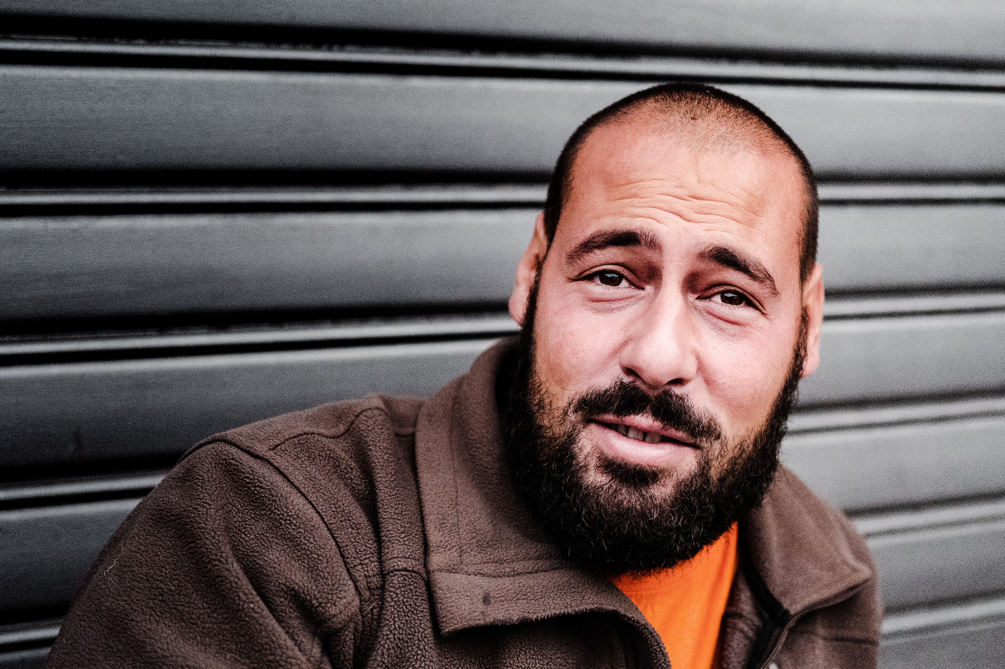 Ritratto al mercato agricolo