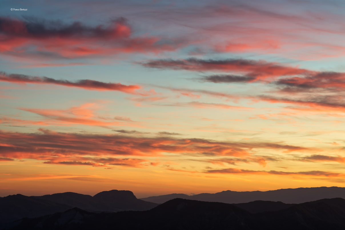 Tramonto in silhouette