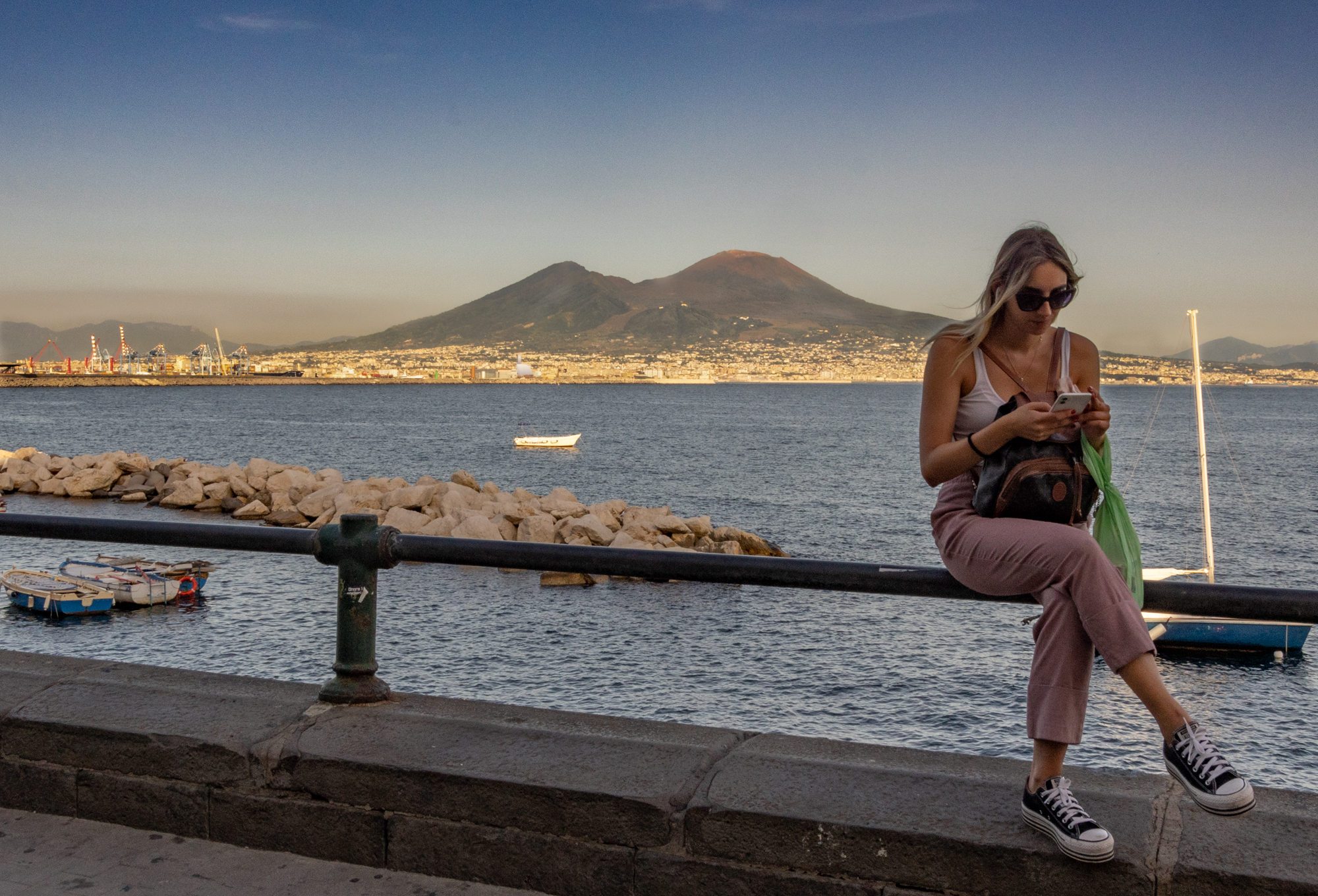 ... and in the background Vesuvius
