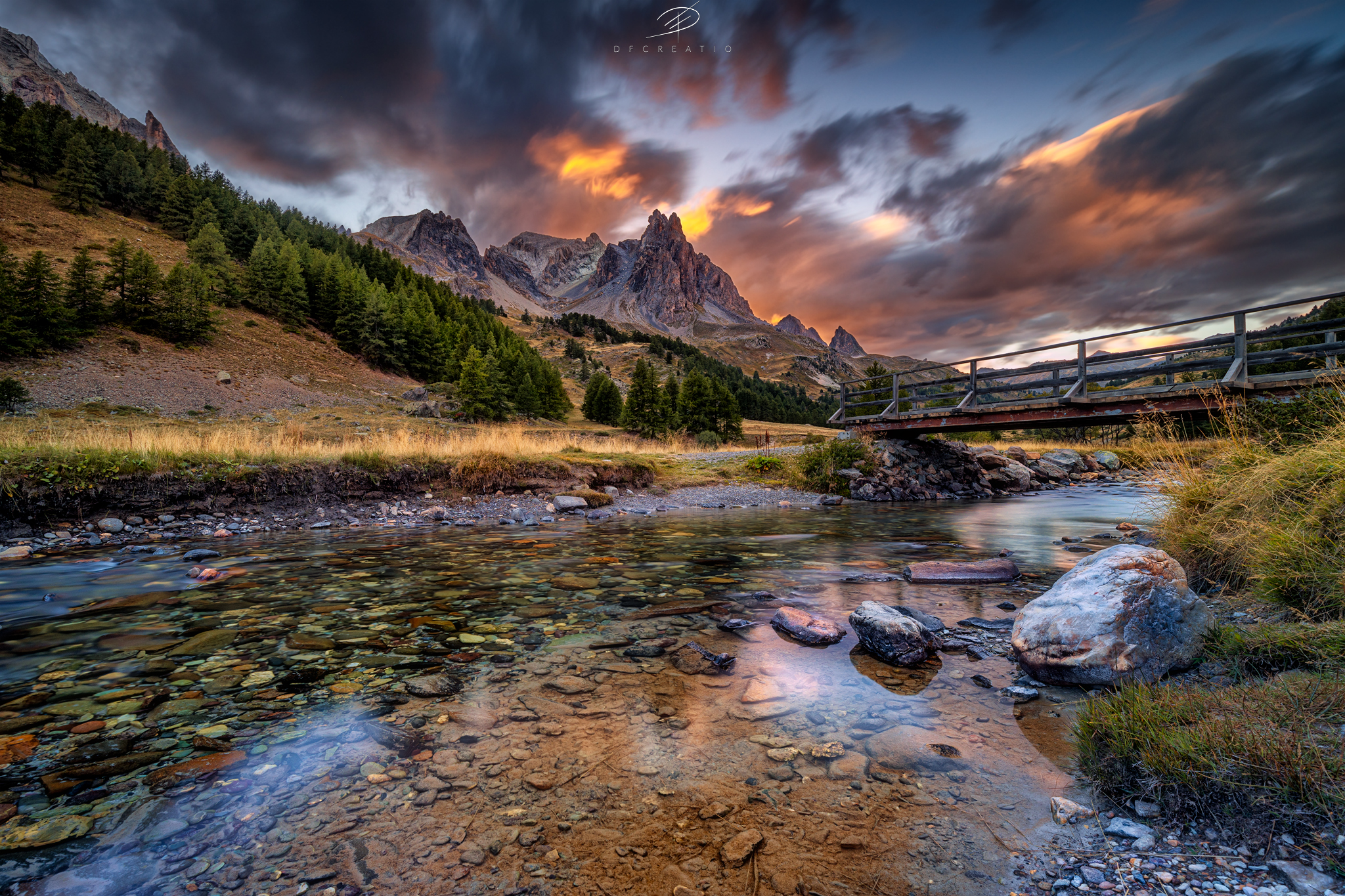Sunset in Val Clarée