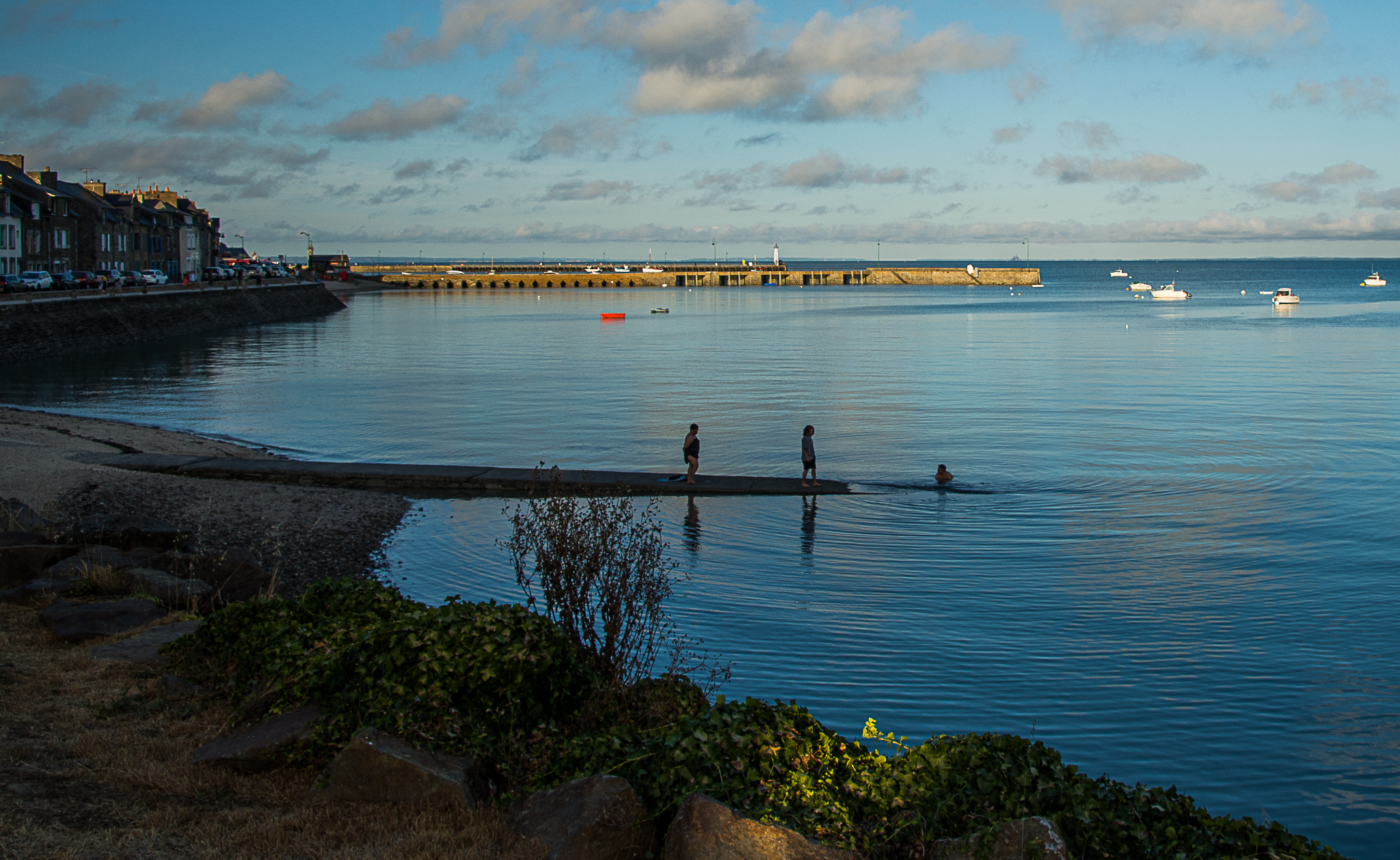 The last bath at the end of summer...