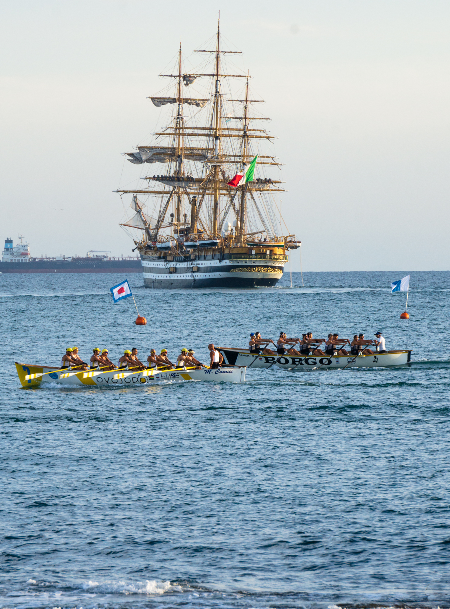 A special guest at the Palio Marinaro