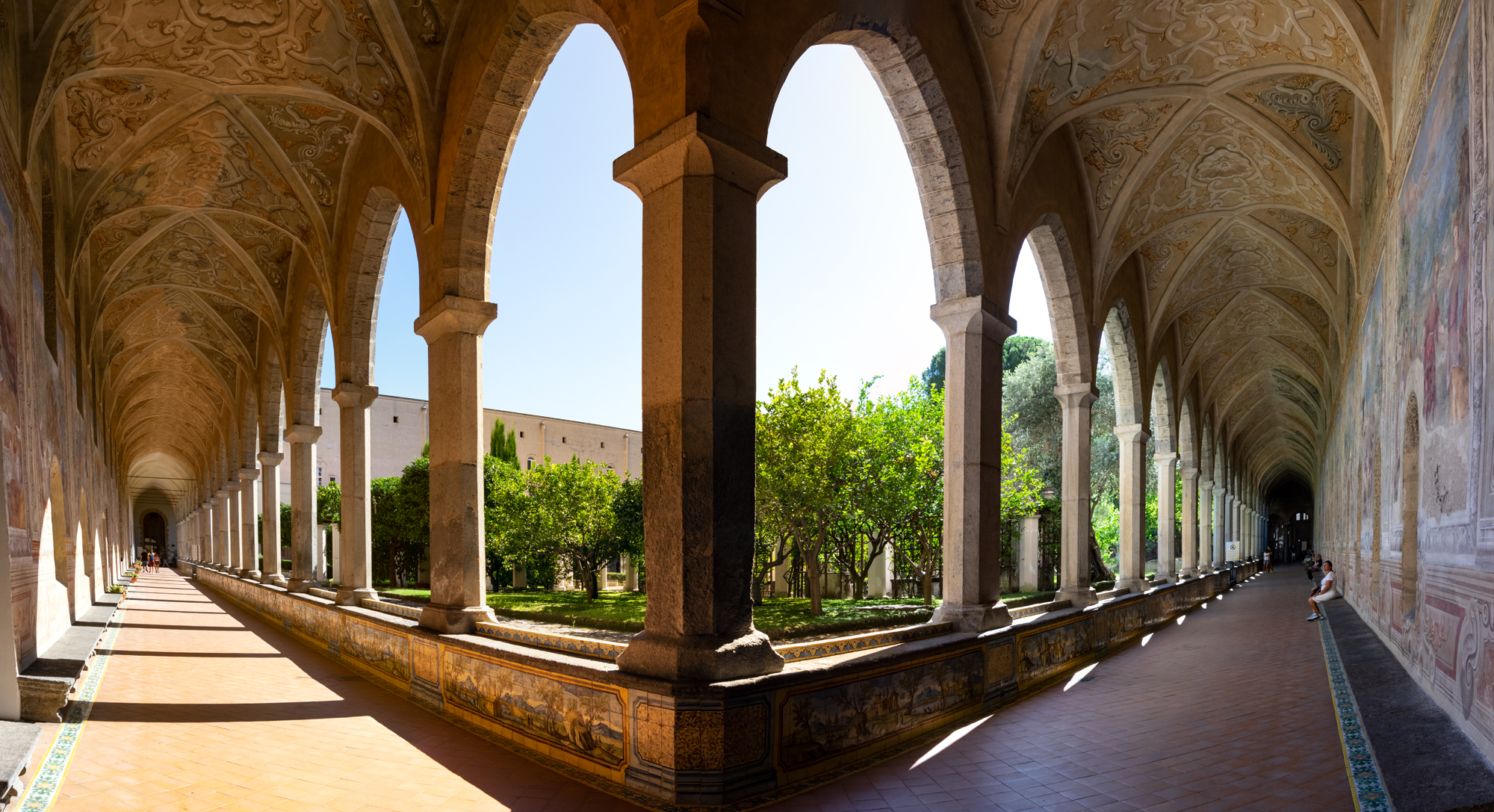 The cloister of Santa Chiara