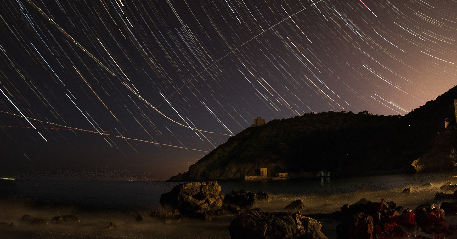 Startrail a Quercianella (Livorno)