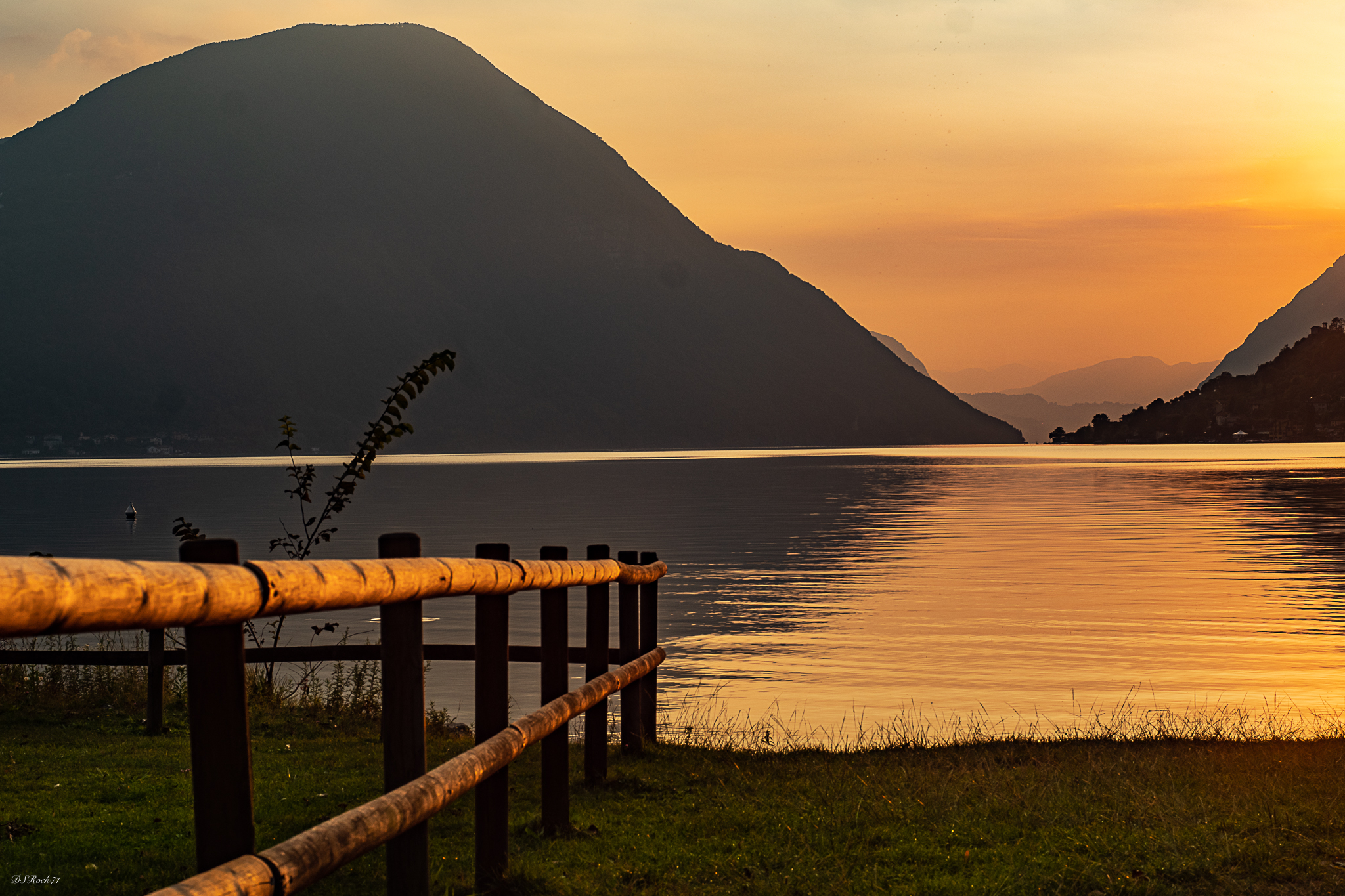 Porlezza (Como) - tramonto dorato