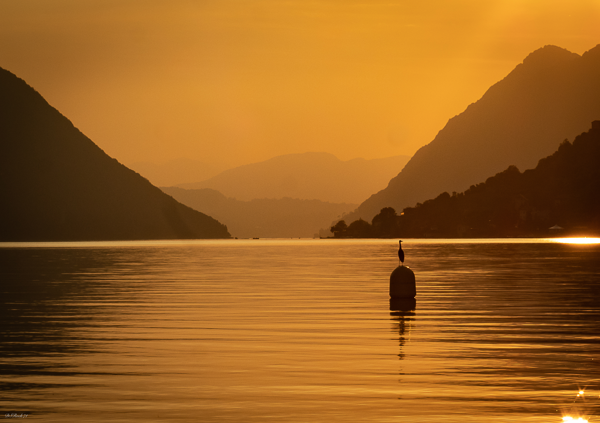 Porlezza (Como) - the lookout at sunset