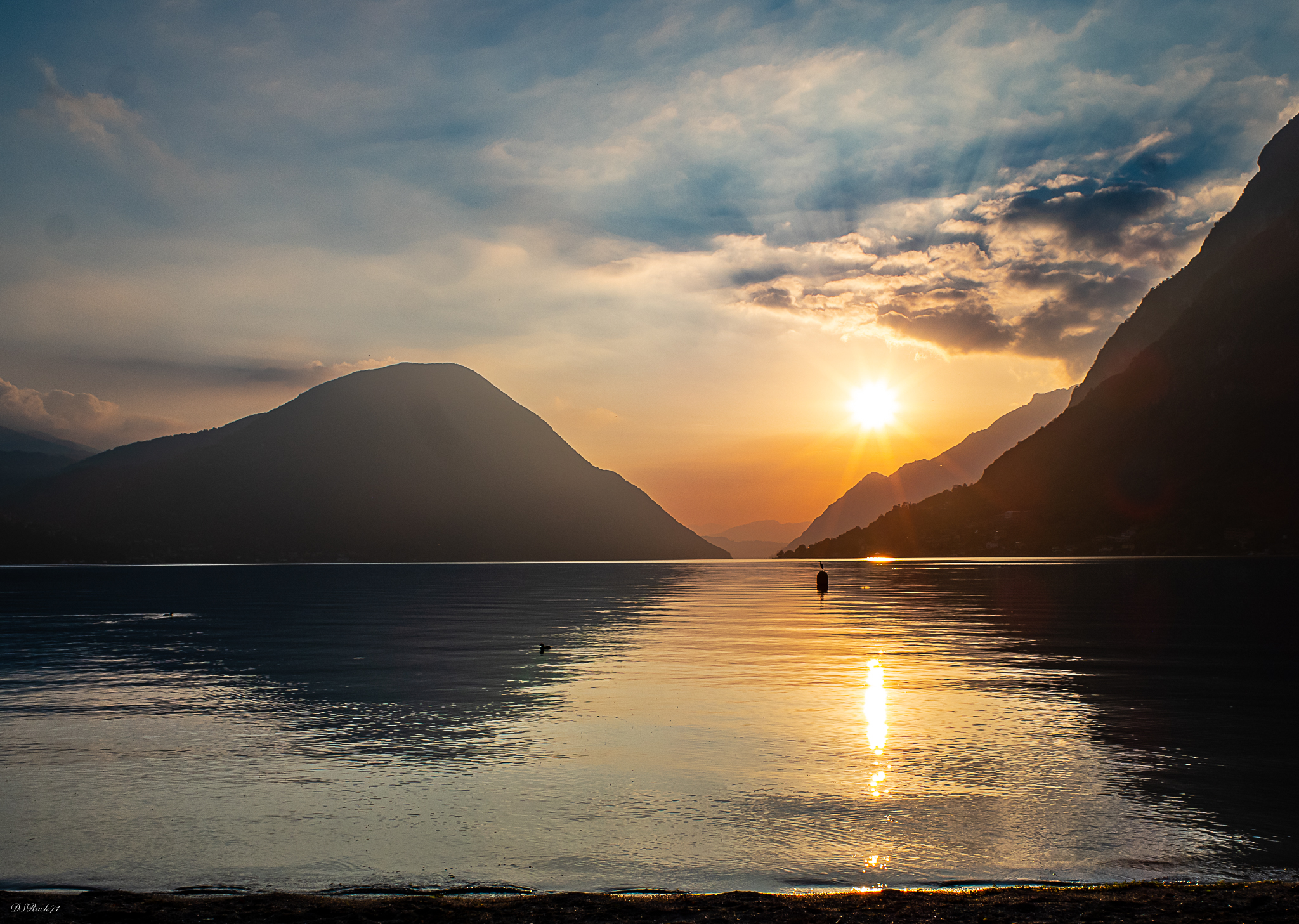 Porlezza (Como) - tramonto