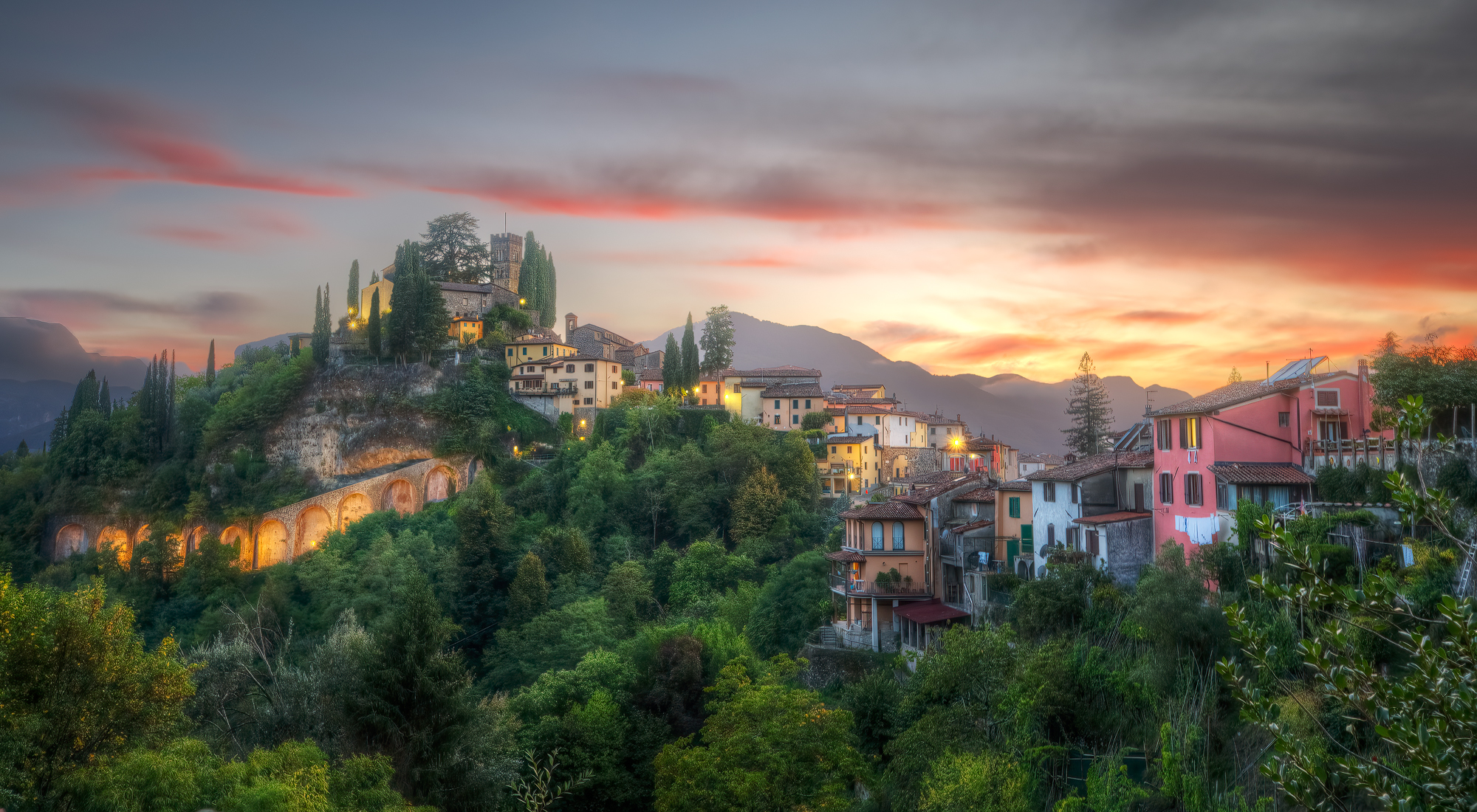 Sunset in Barga