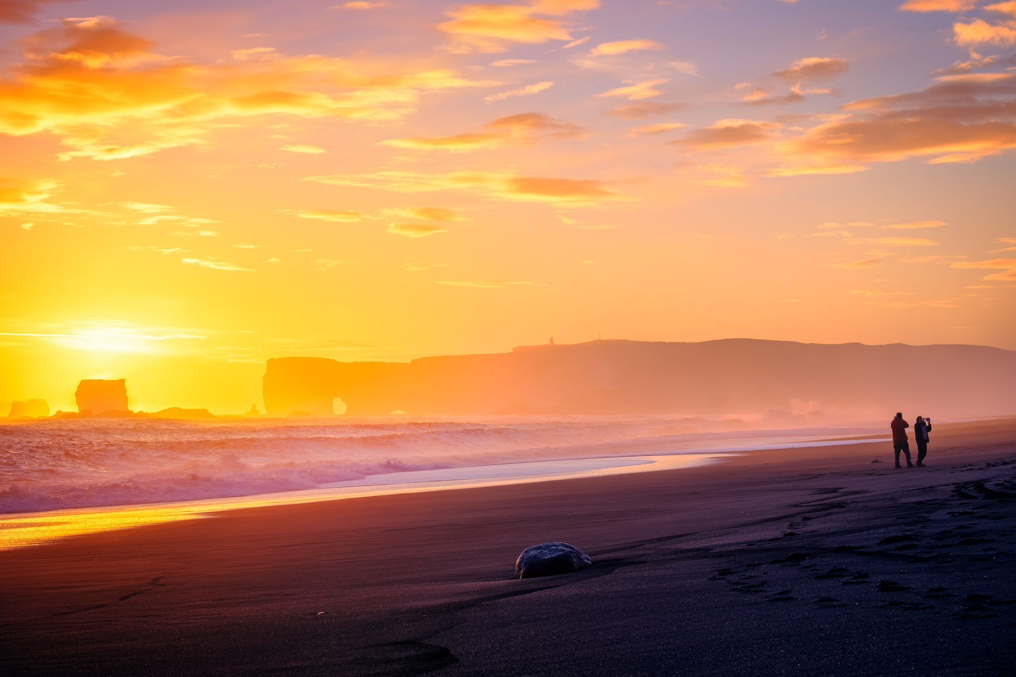 Tramonto sulla Spiaggia Nera