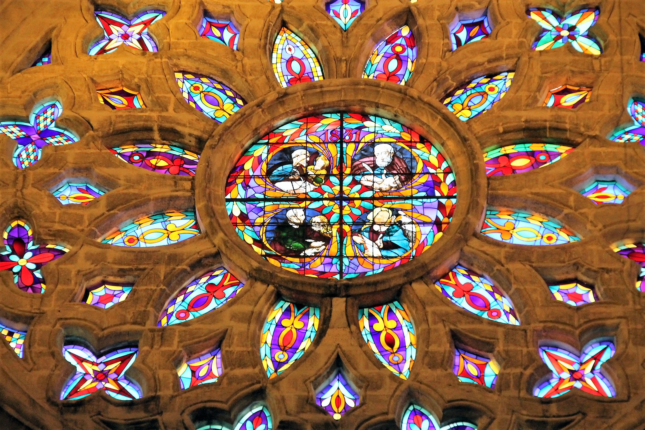 Detail of the rose window