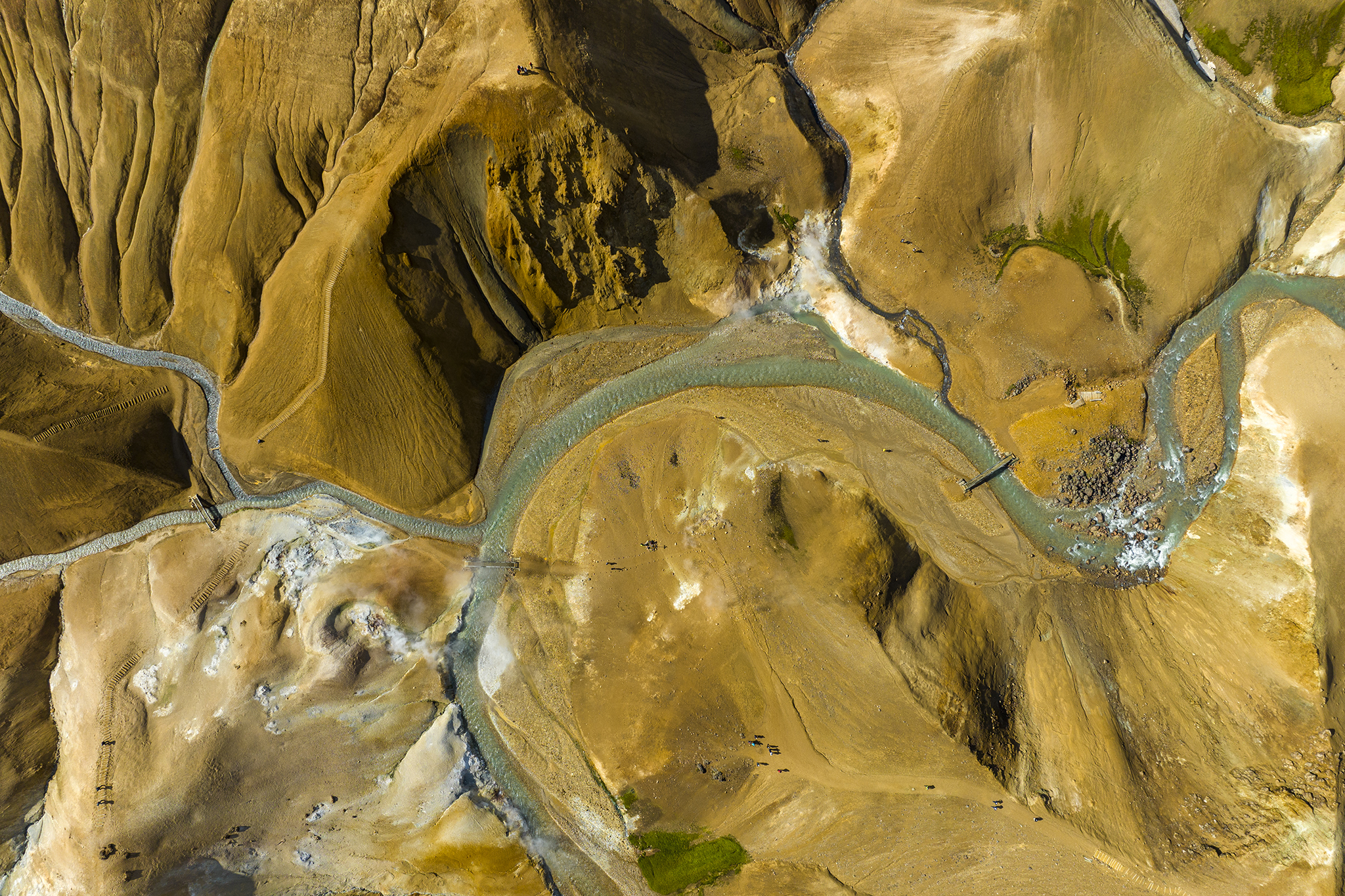 Kerlingarfjoll, Hveradalir - Islanda (foto aerea)