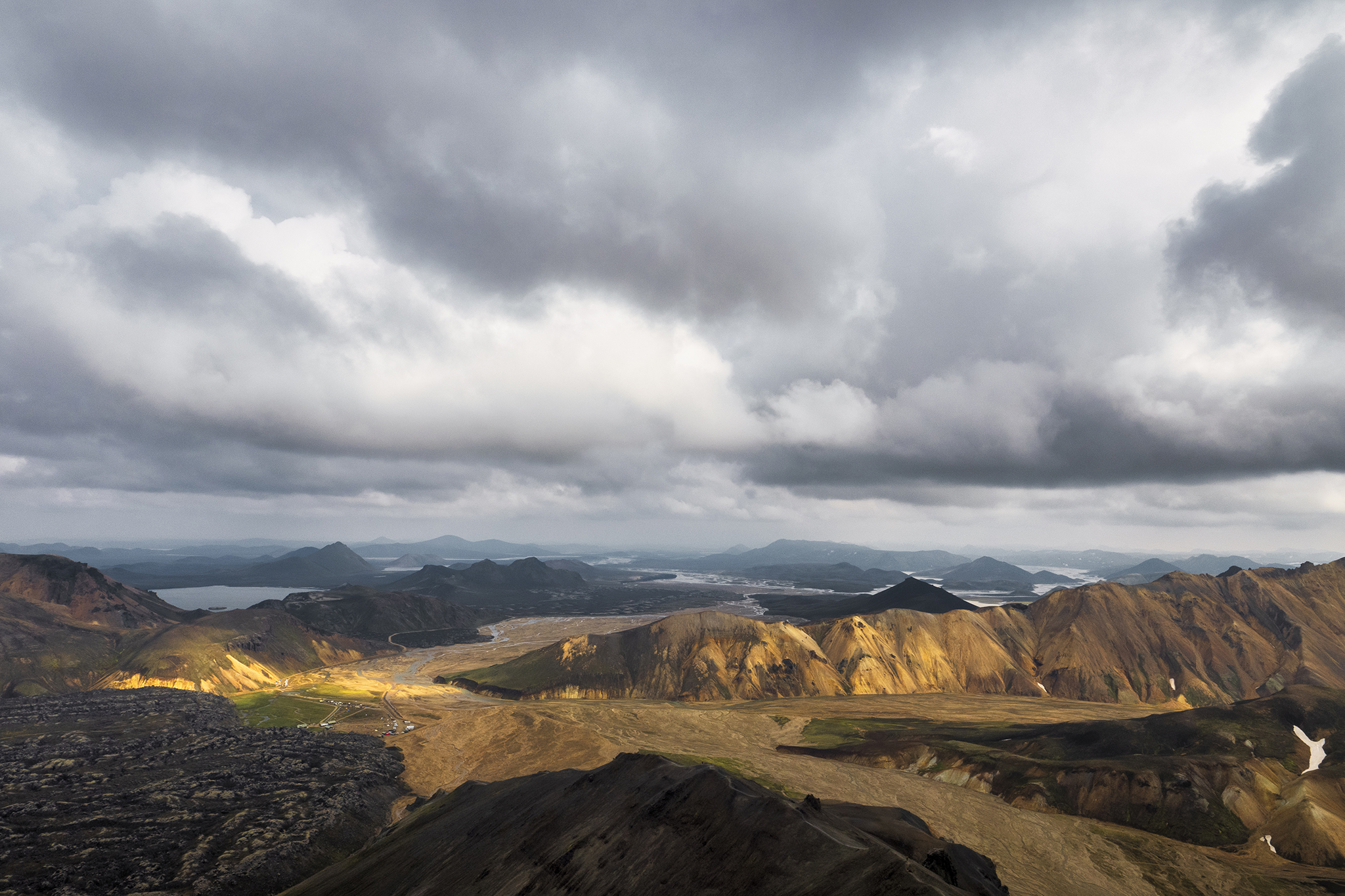 Landmannalaugar, view from Mount Blahnukur - Iceland