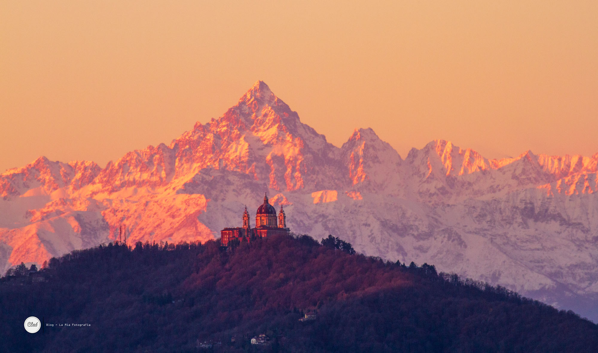 Alignments Basilica of Superga - Monviso