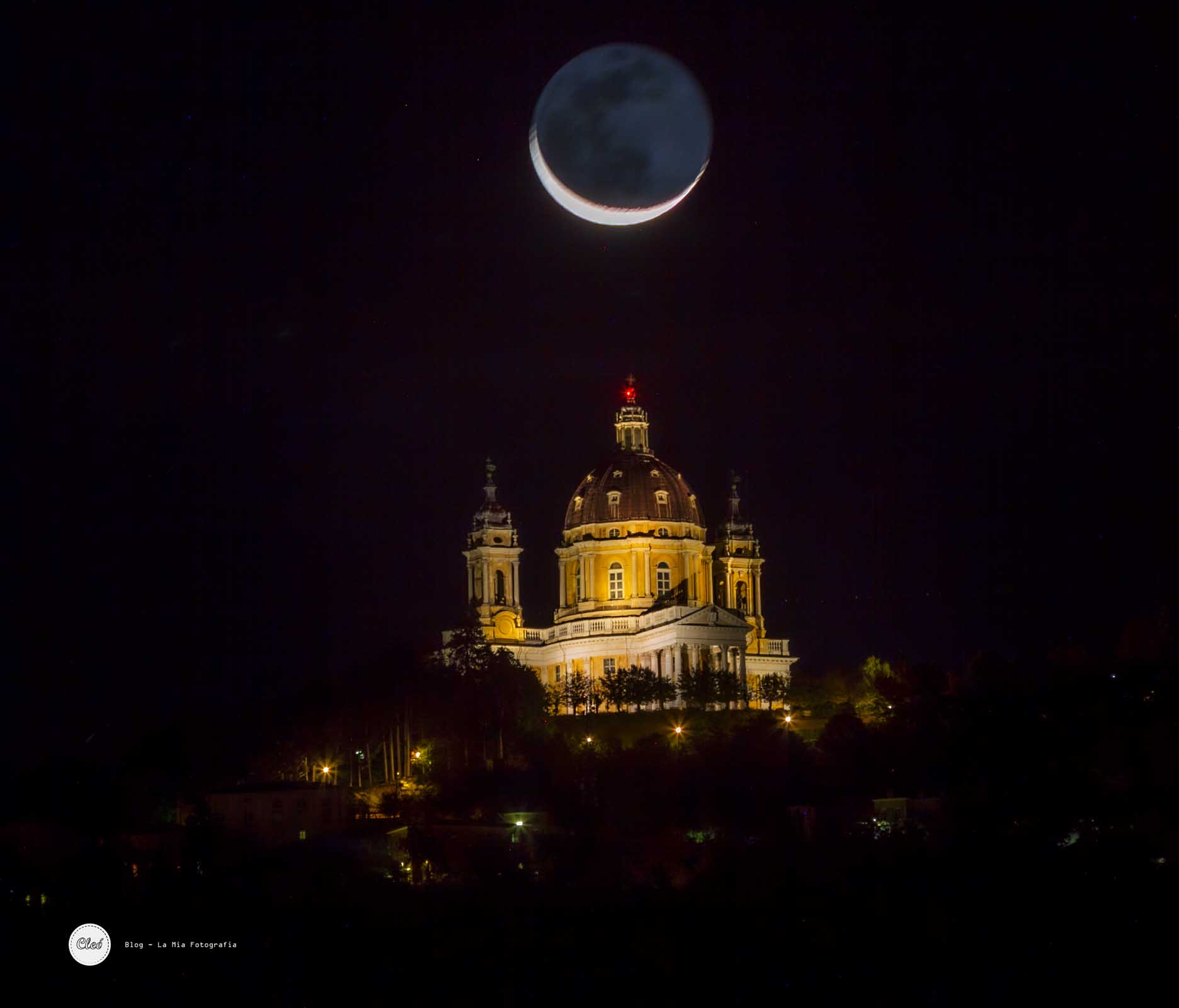 Alignments Basilica of Superga - Moon