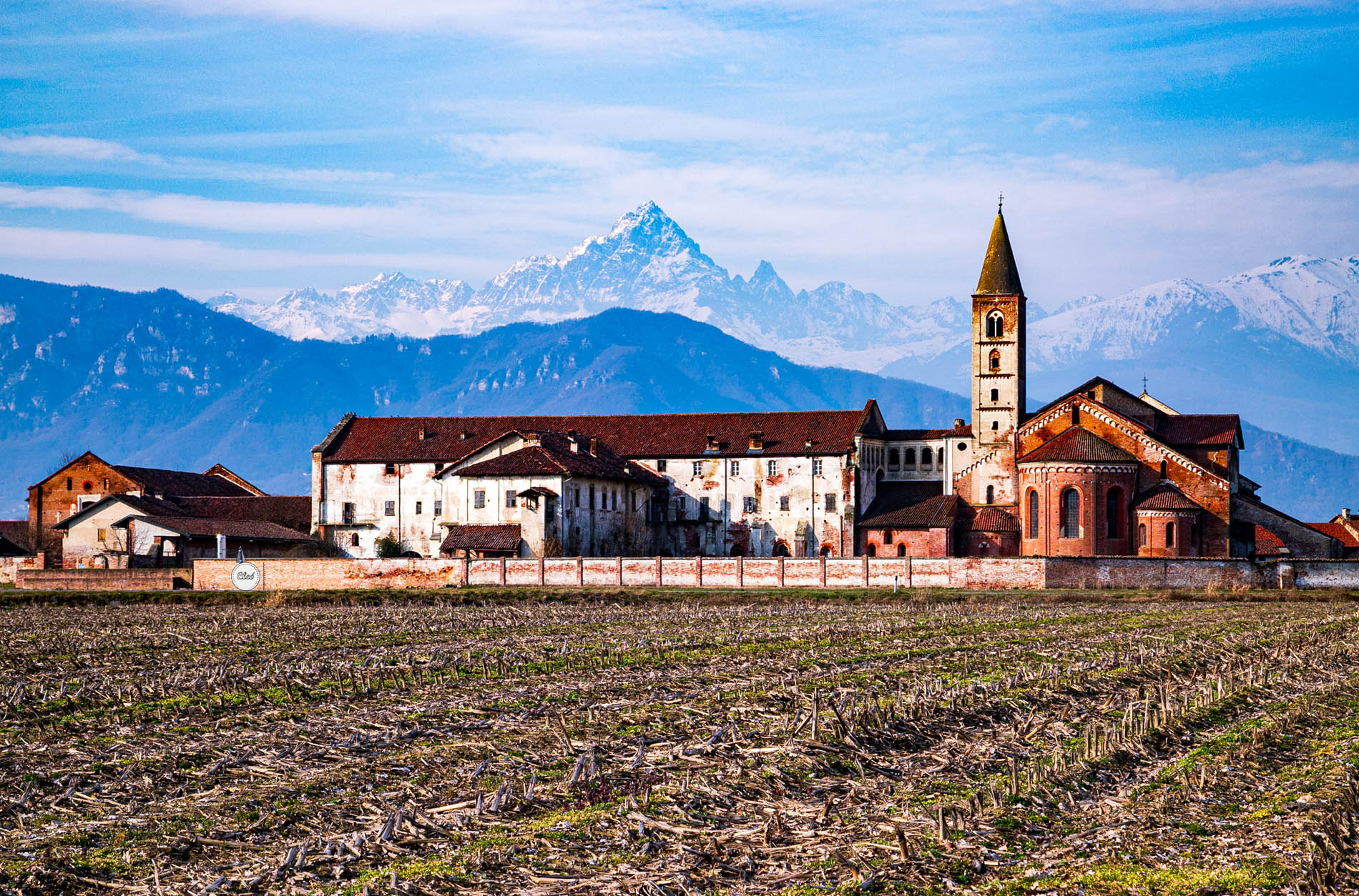 Monviso - Abbey of Santa Maria di Staffarda - Cuneo