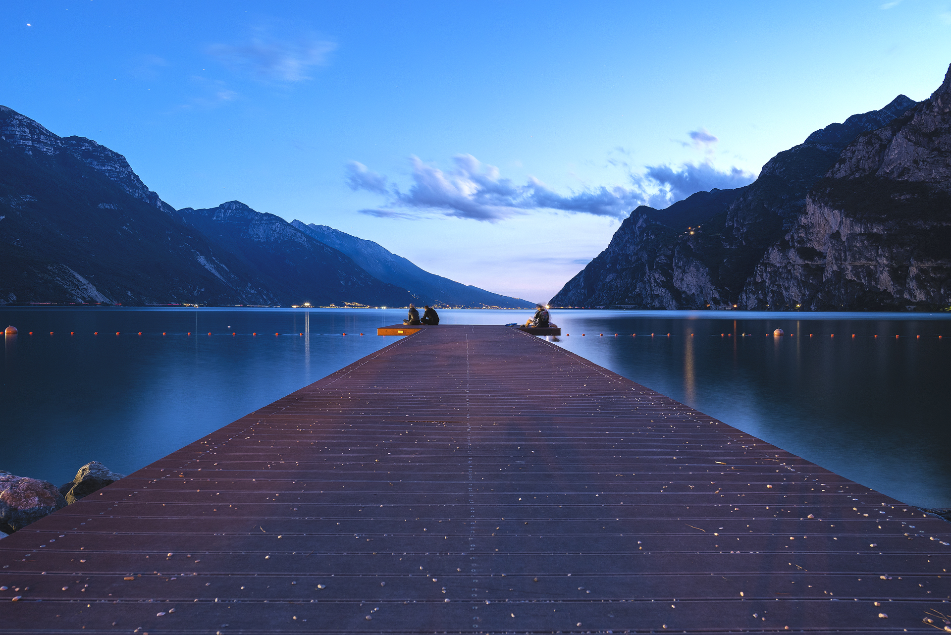 Il pontile sul lago