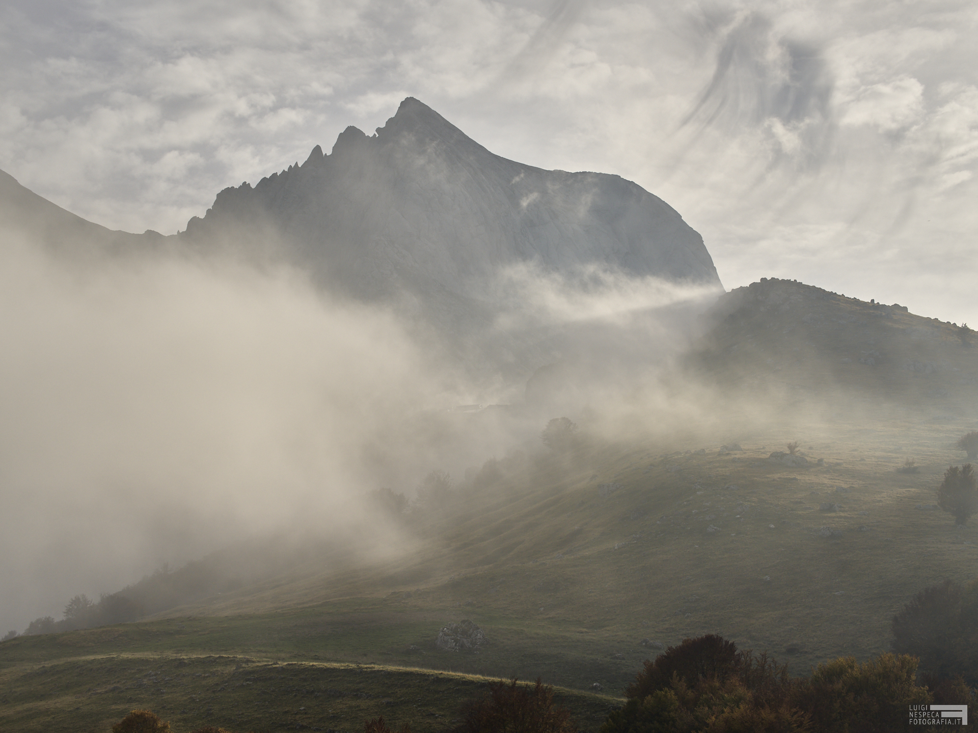 tramonto a cima alta - gran sasso
