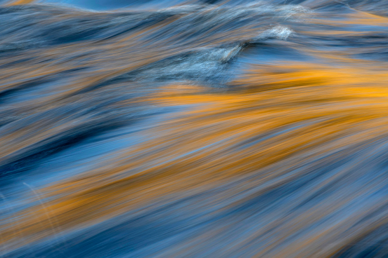 Reflections in the river de la Jacques Cartier, Quebec