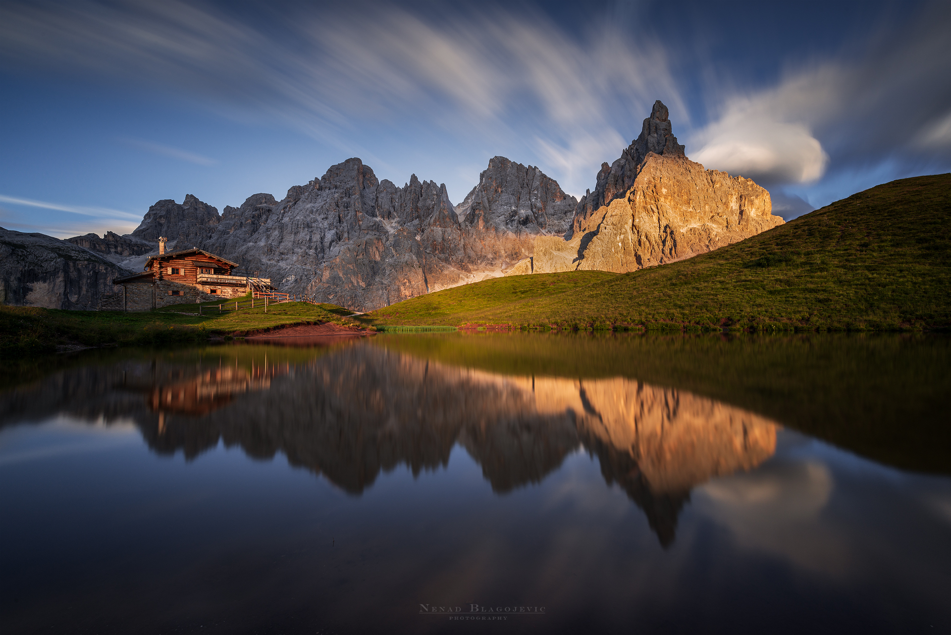 Baita e le nuvole sfumate