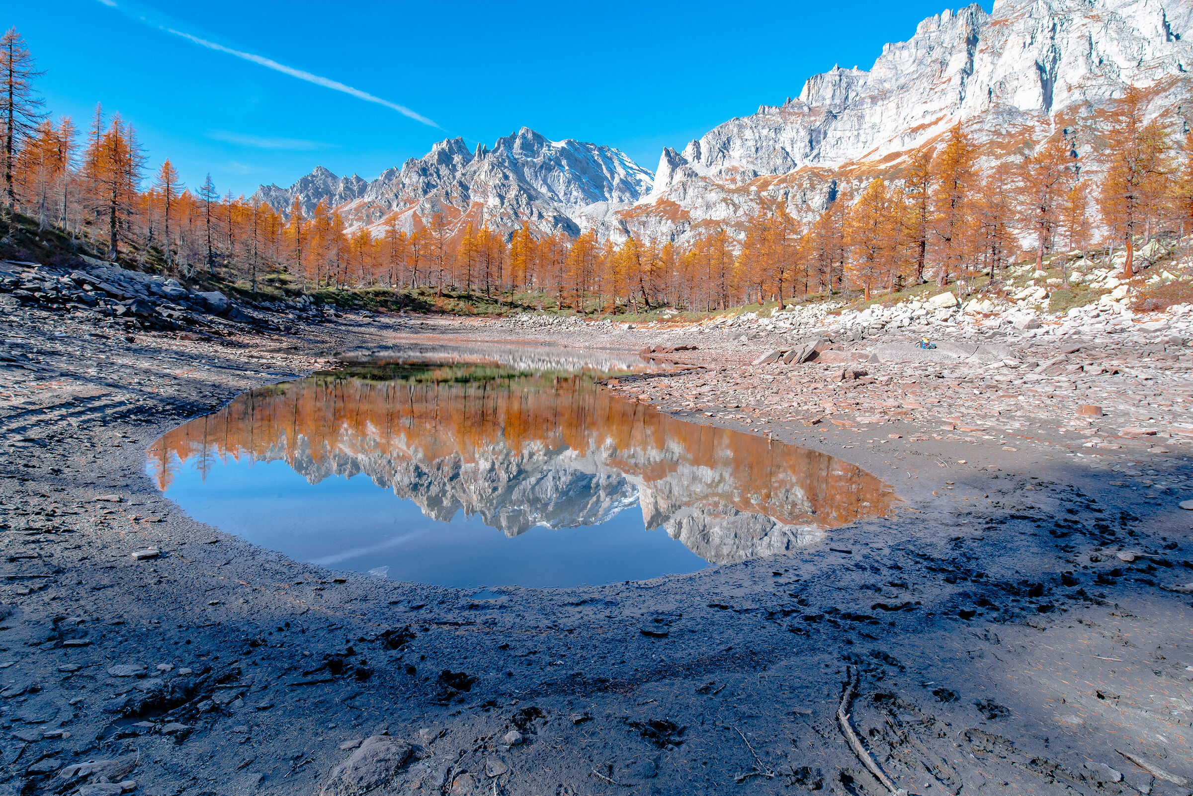 Ciò che rimane di un lago