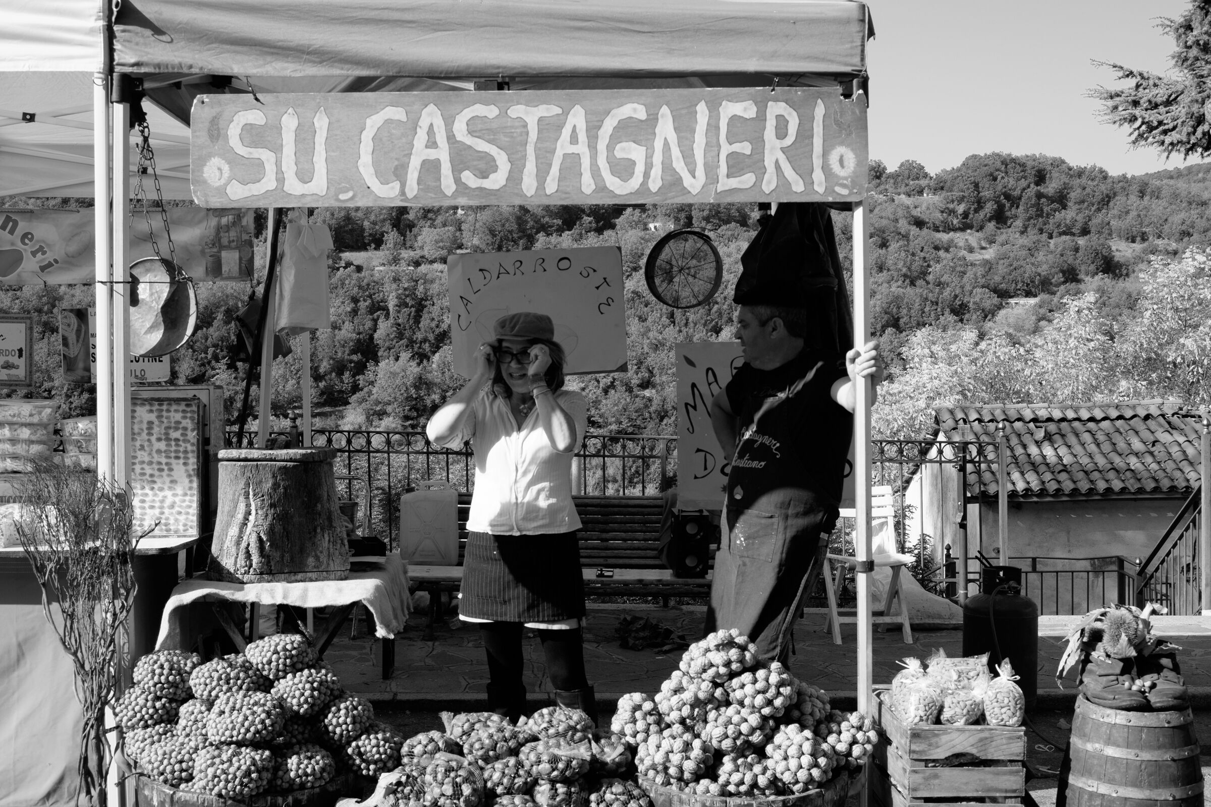i venditori di castagne