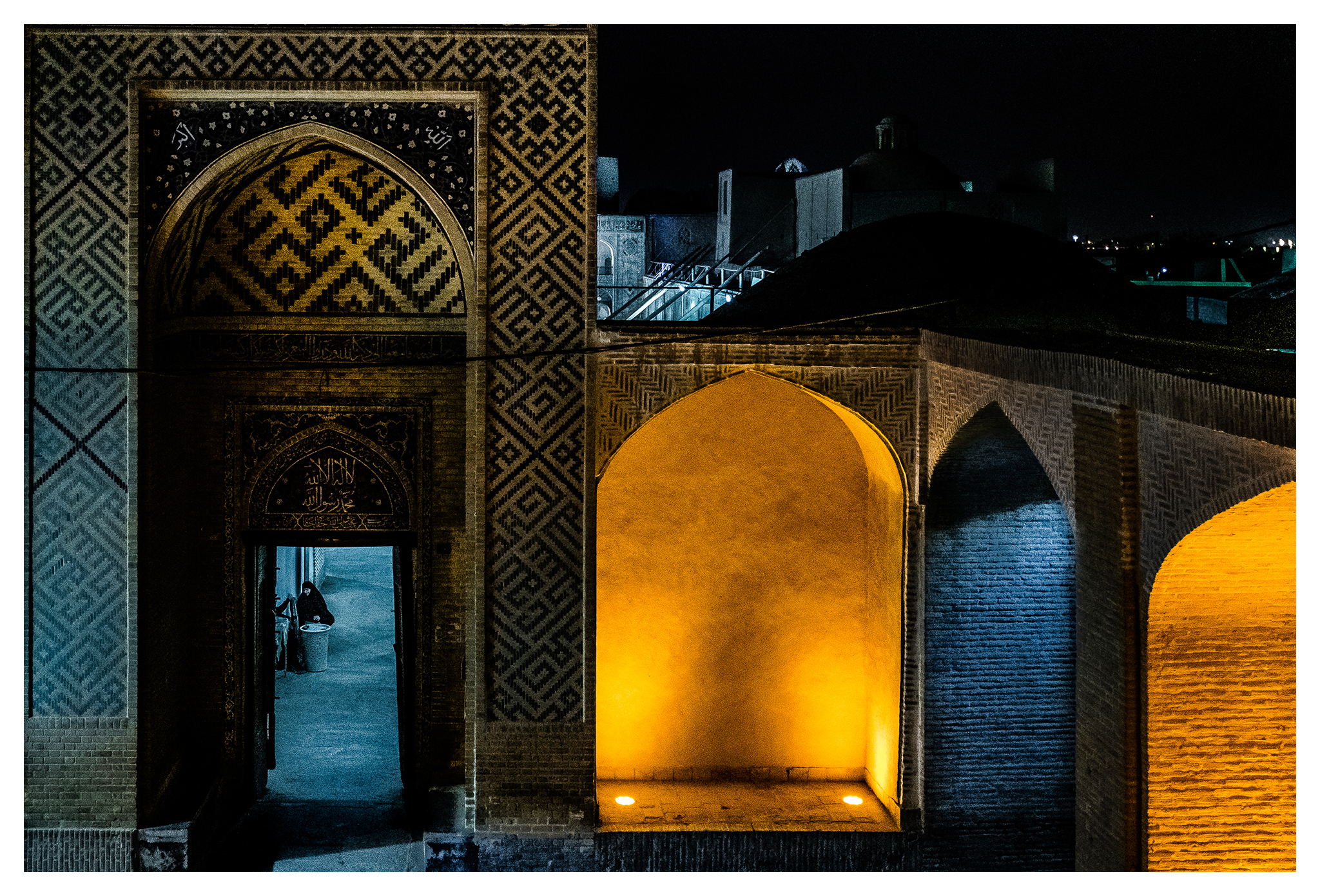 Vista sui tetti a Yazd