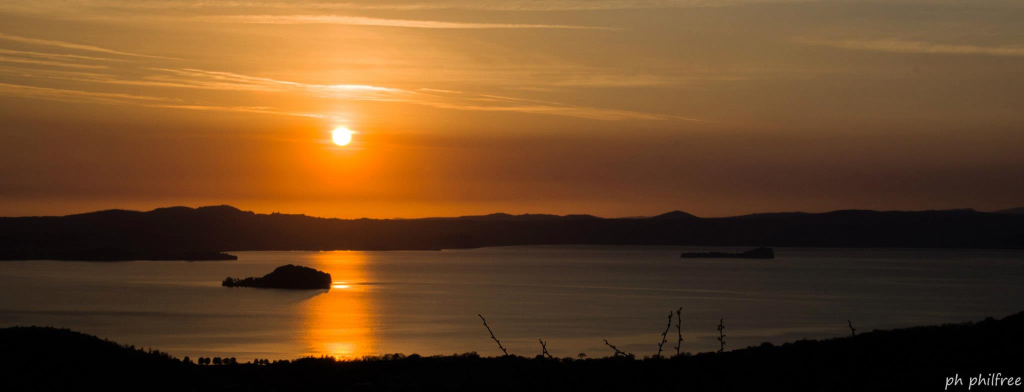 Sunset on Lake Bolsena (seen from Montefiascone)
