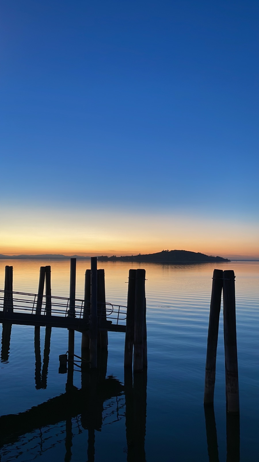 Sunset over Lake Trasimeno
