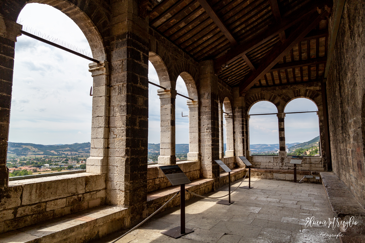 Arches at Palazzo dei Consoli