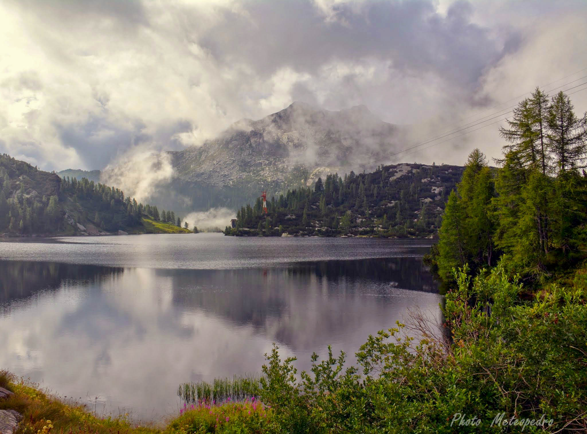 Lake Marcio between fog and clouds