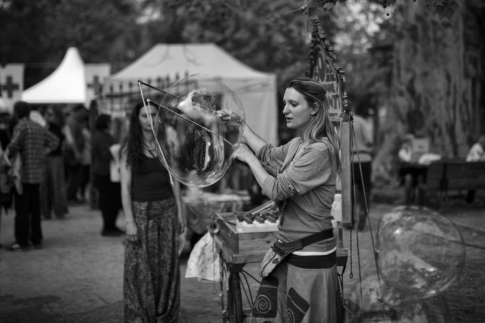 The artist of the bubbles