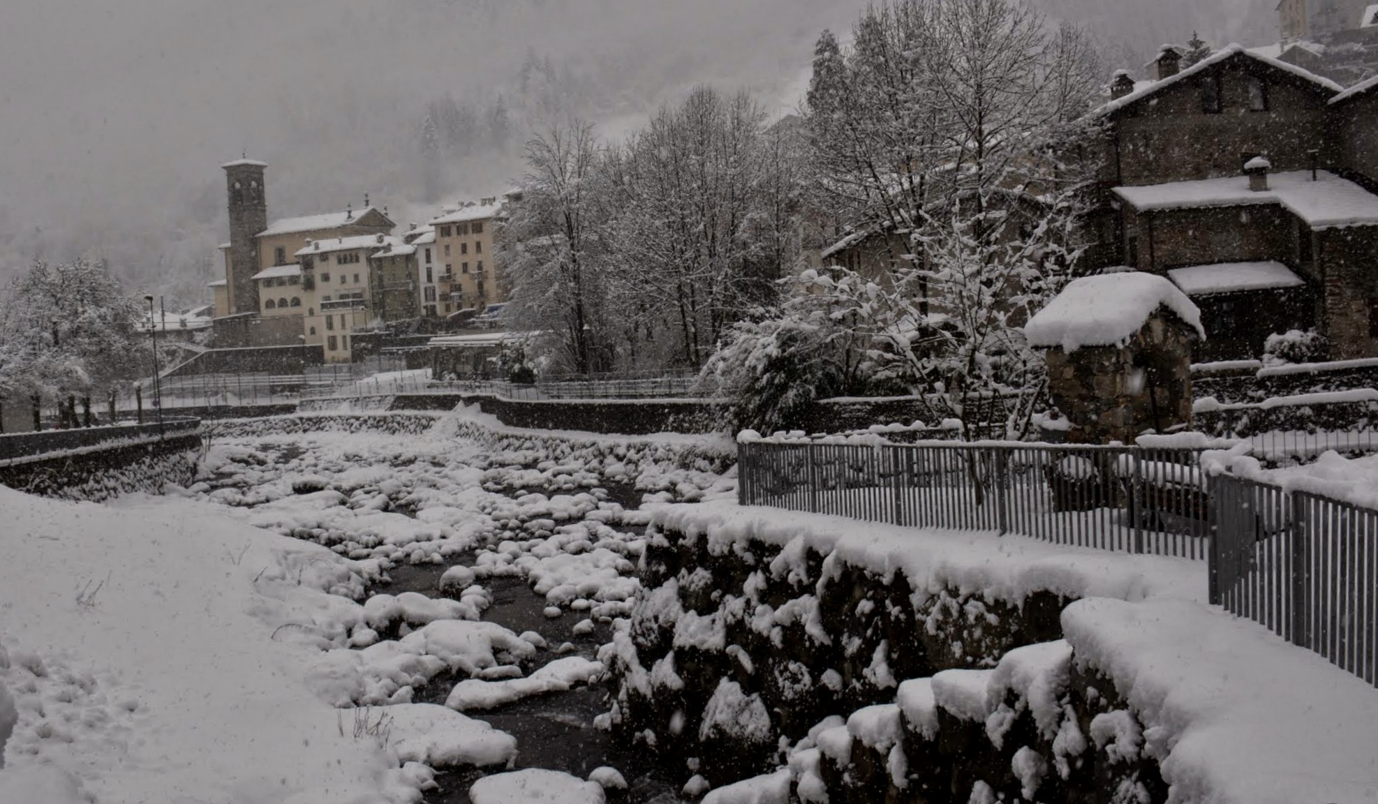 My country during the snowfall
