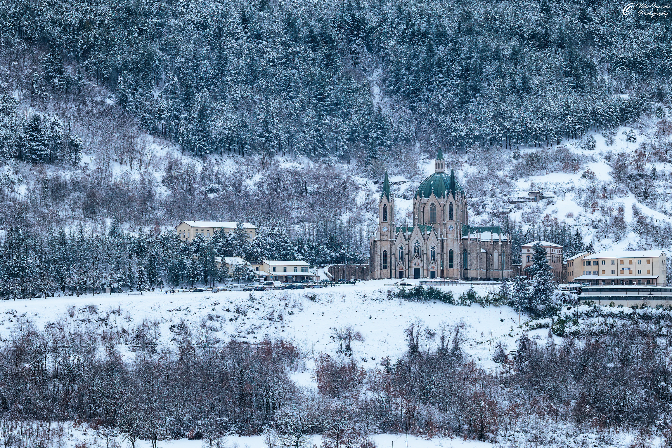 Santuario dopo la nevicata