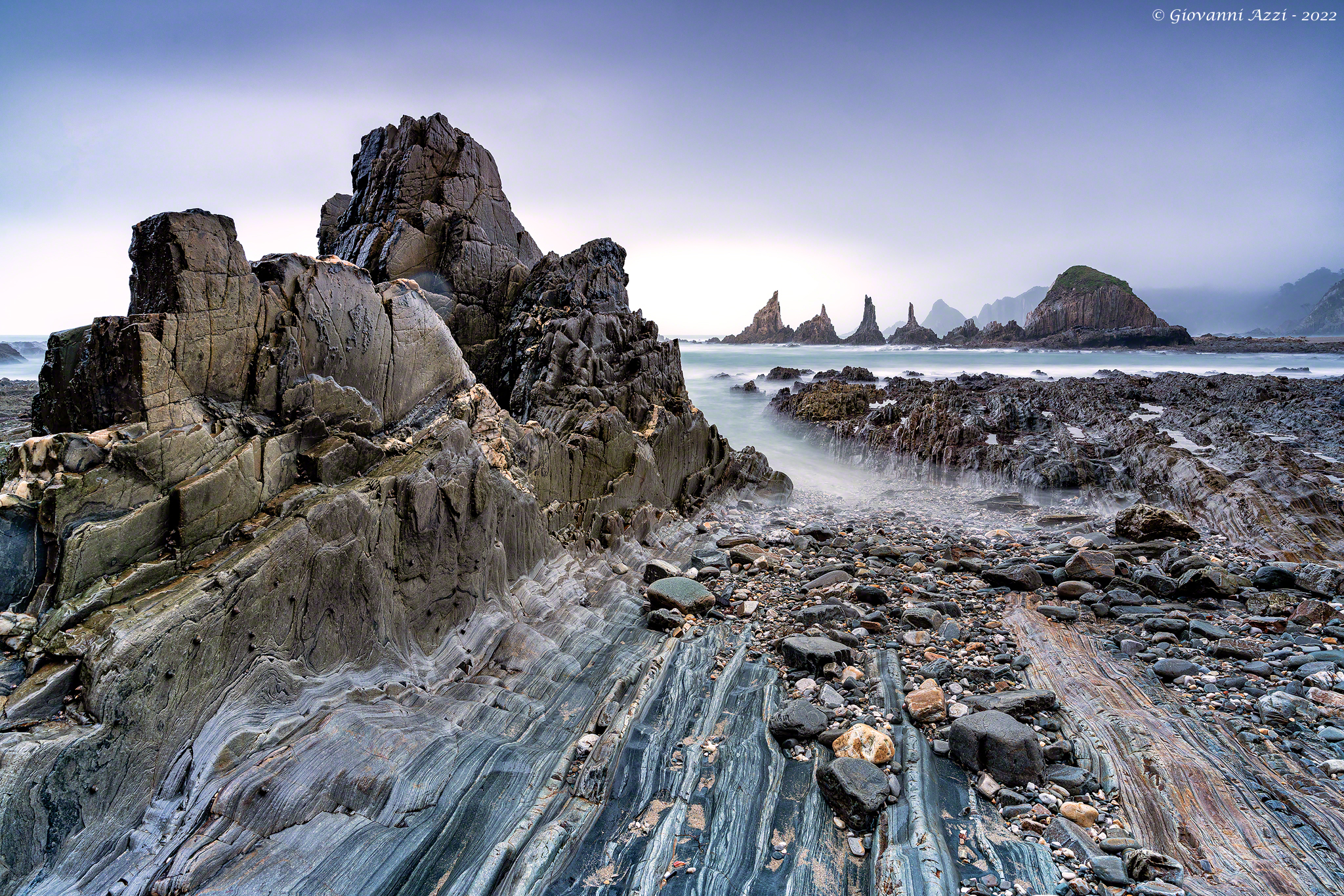 Alba nuvolosa a Gueirua