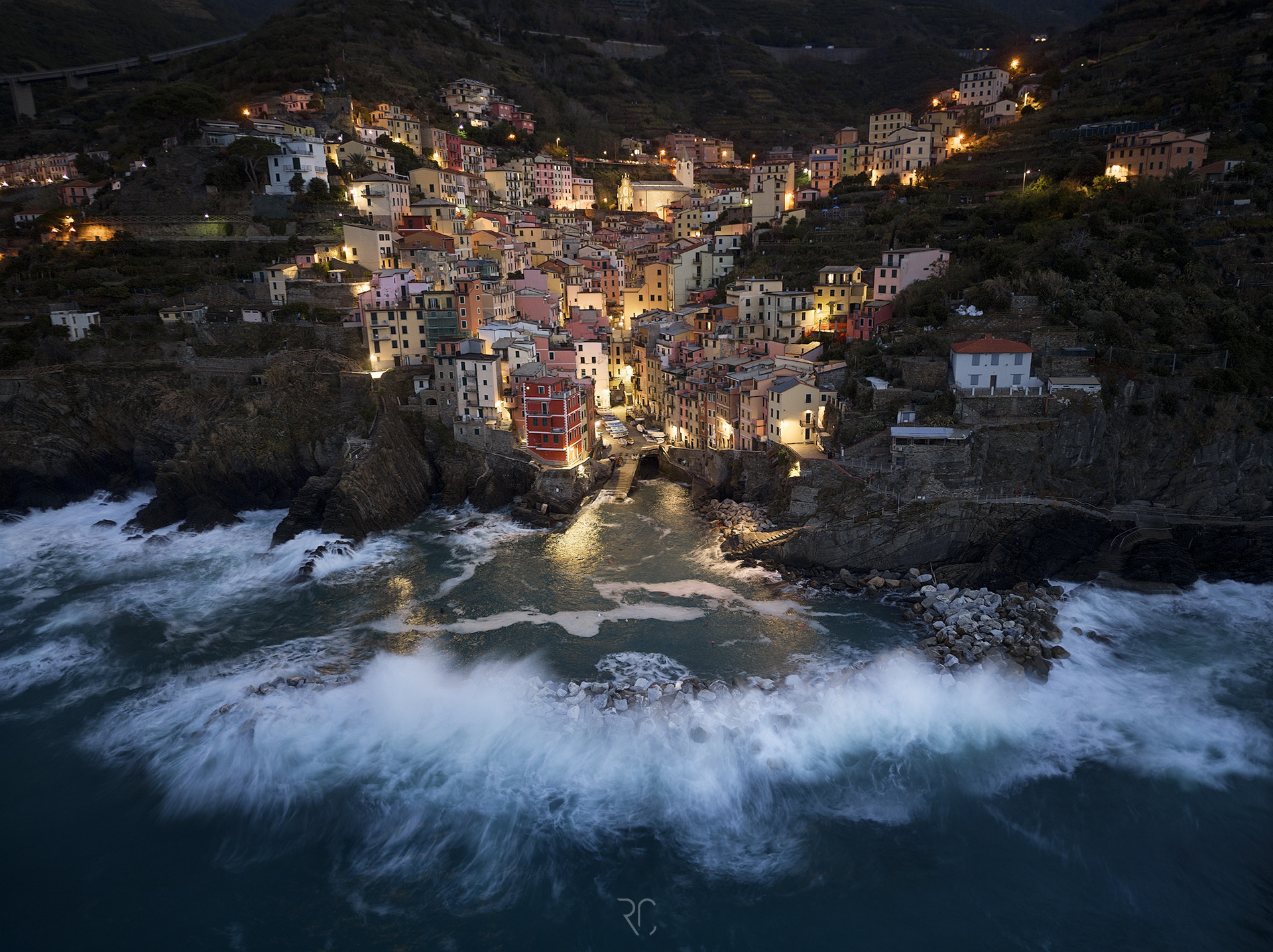 Mareggiata a Riomaggiore