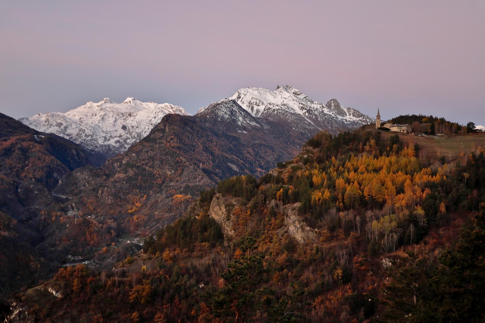 Ghiacciaio del Ruitor all alba