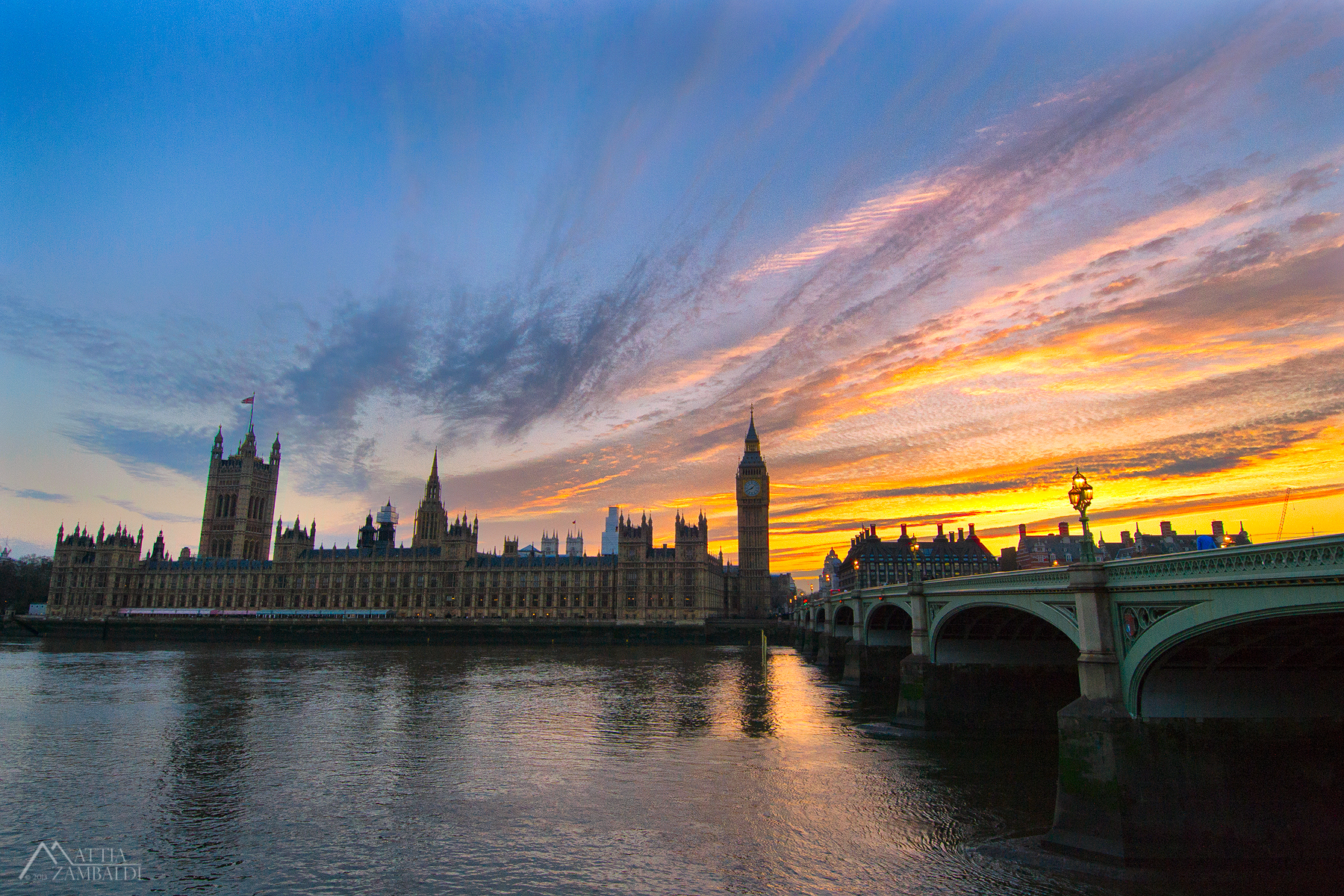 Westminster sunset