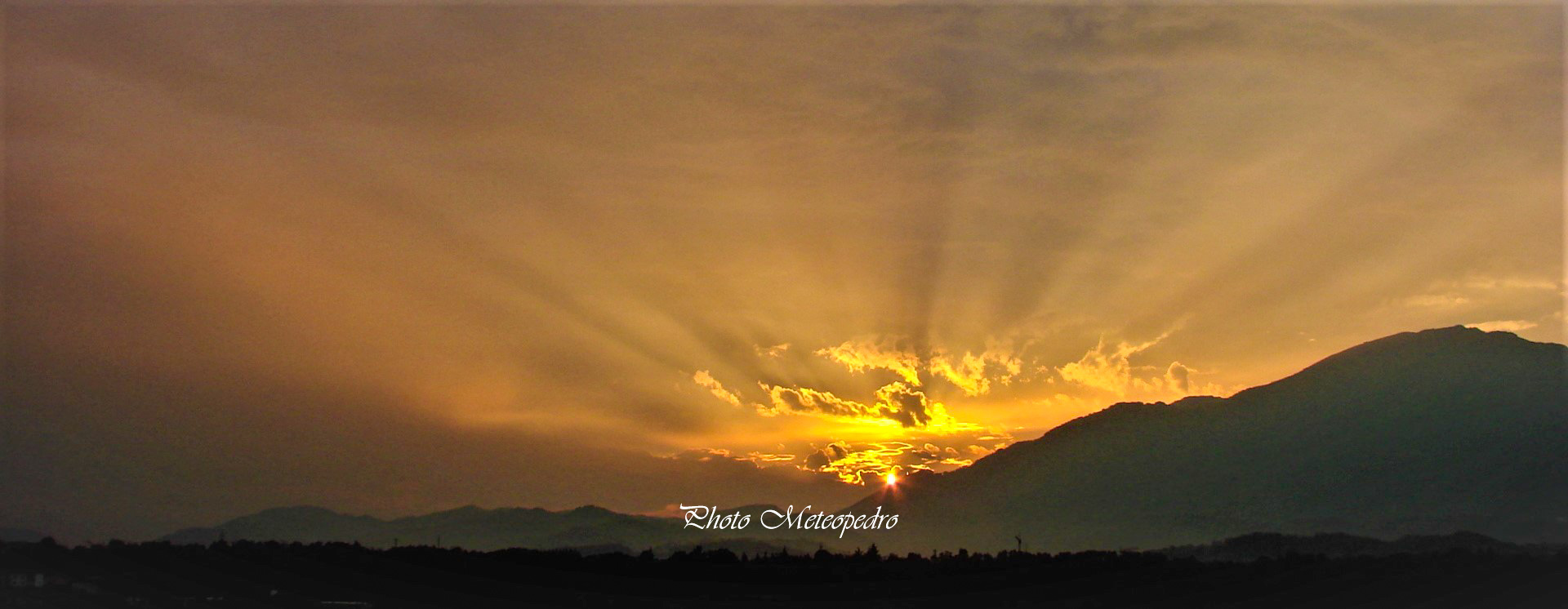 Tramonto al mio paese